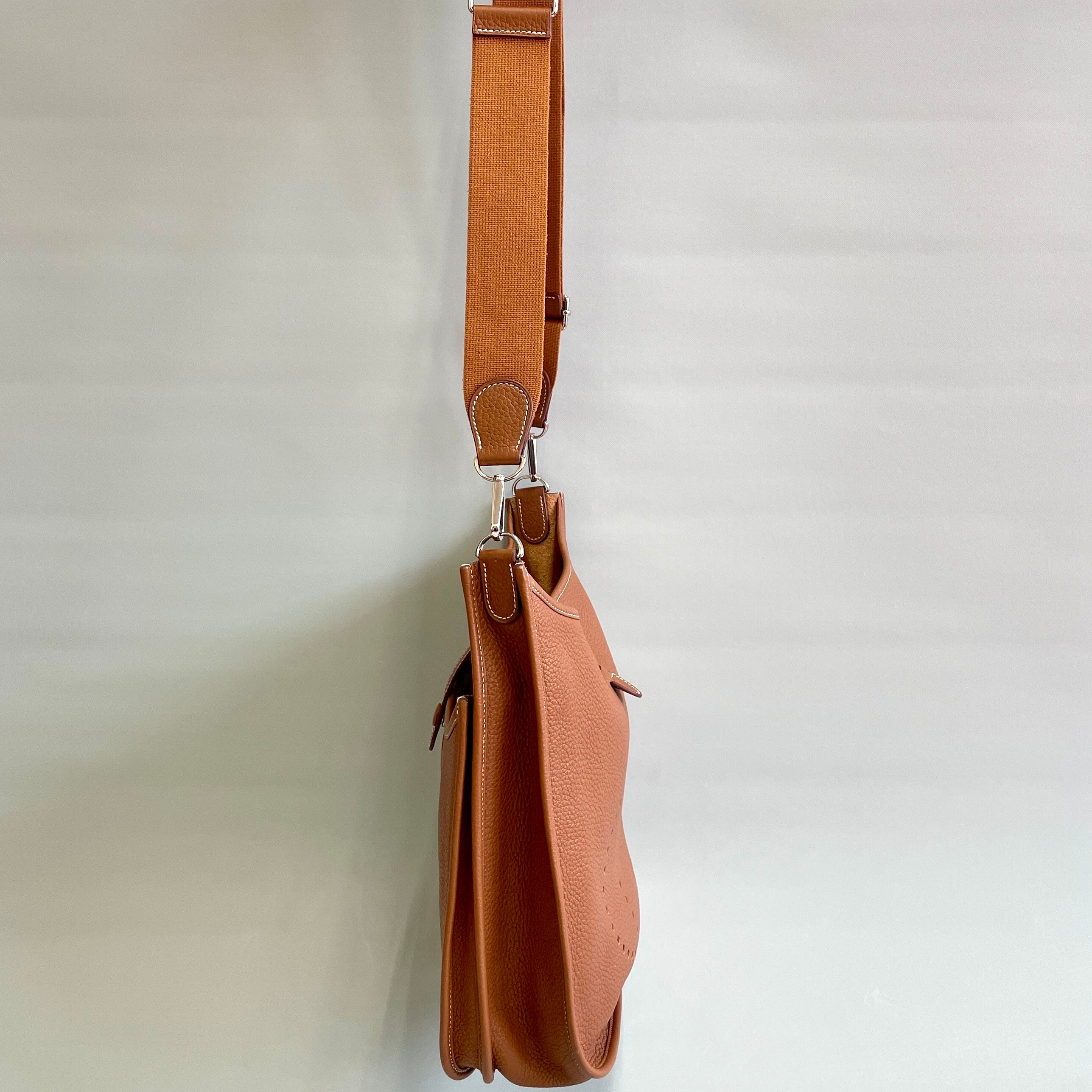 HERMES_(エルメス)_エヴリン3GM _トリヨンクレマンス _ゴールド/シルバー金具 □N刻印 _中古品