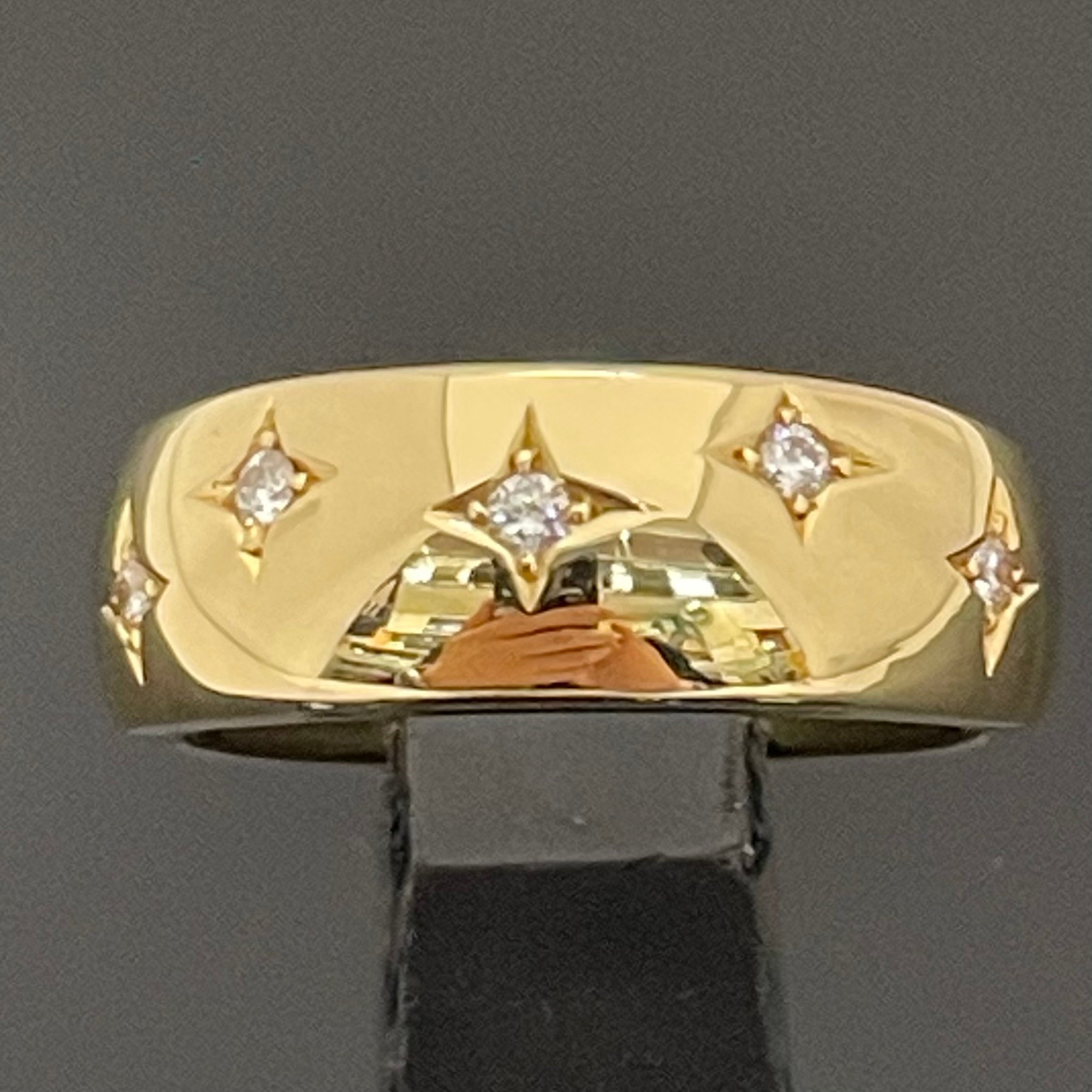 ノンブランド _K18ダイヤモンドリング_FD0.16ct/17.9g/#22.5号_中古品