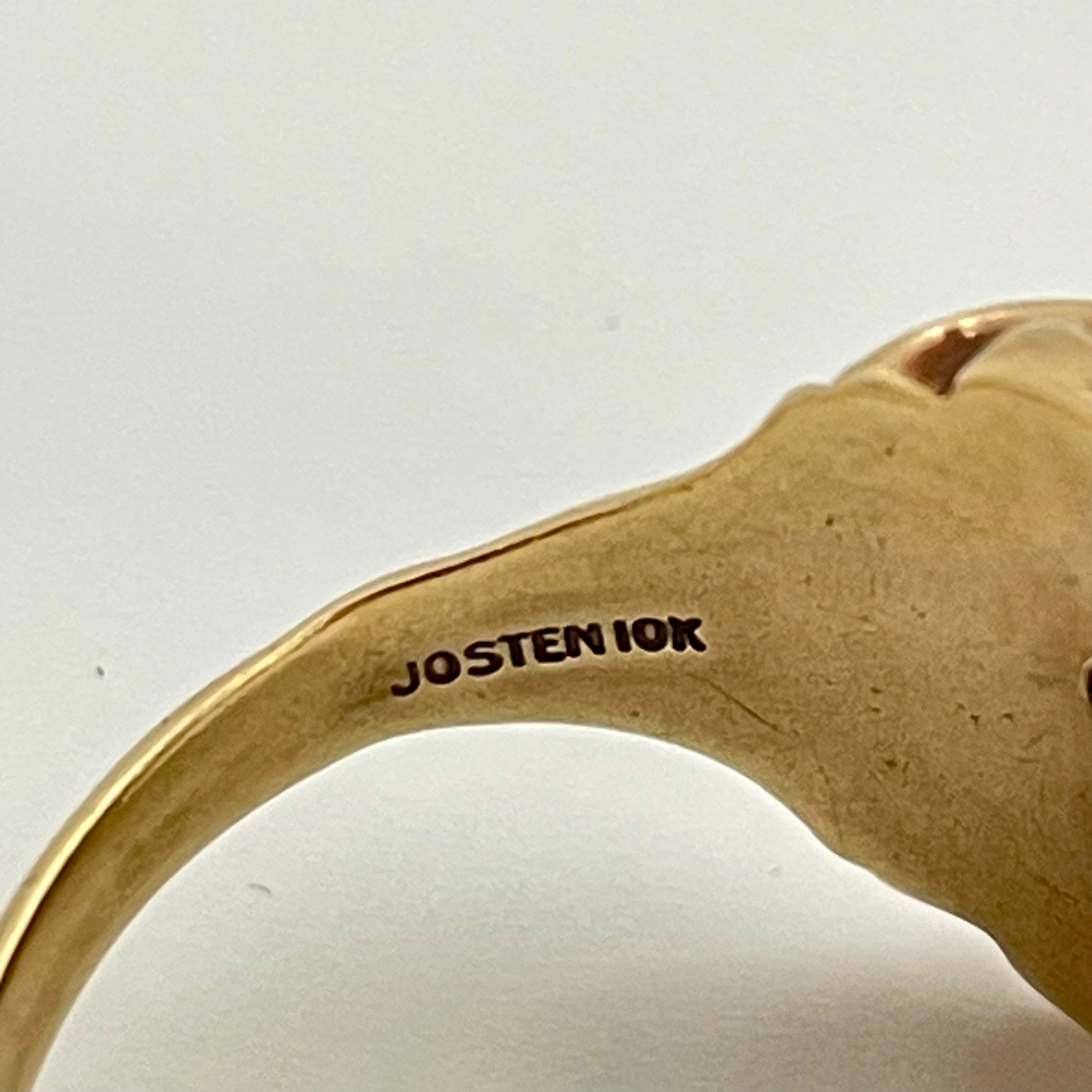 JOSTENS_(ジャスティンズ) _1953年製ビンテージ _カレッジリング_10K/7.3g/#20.5号_中古品