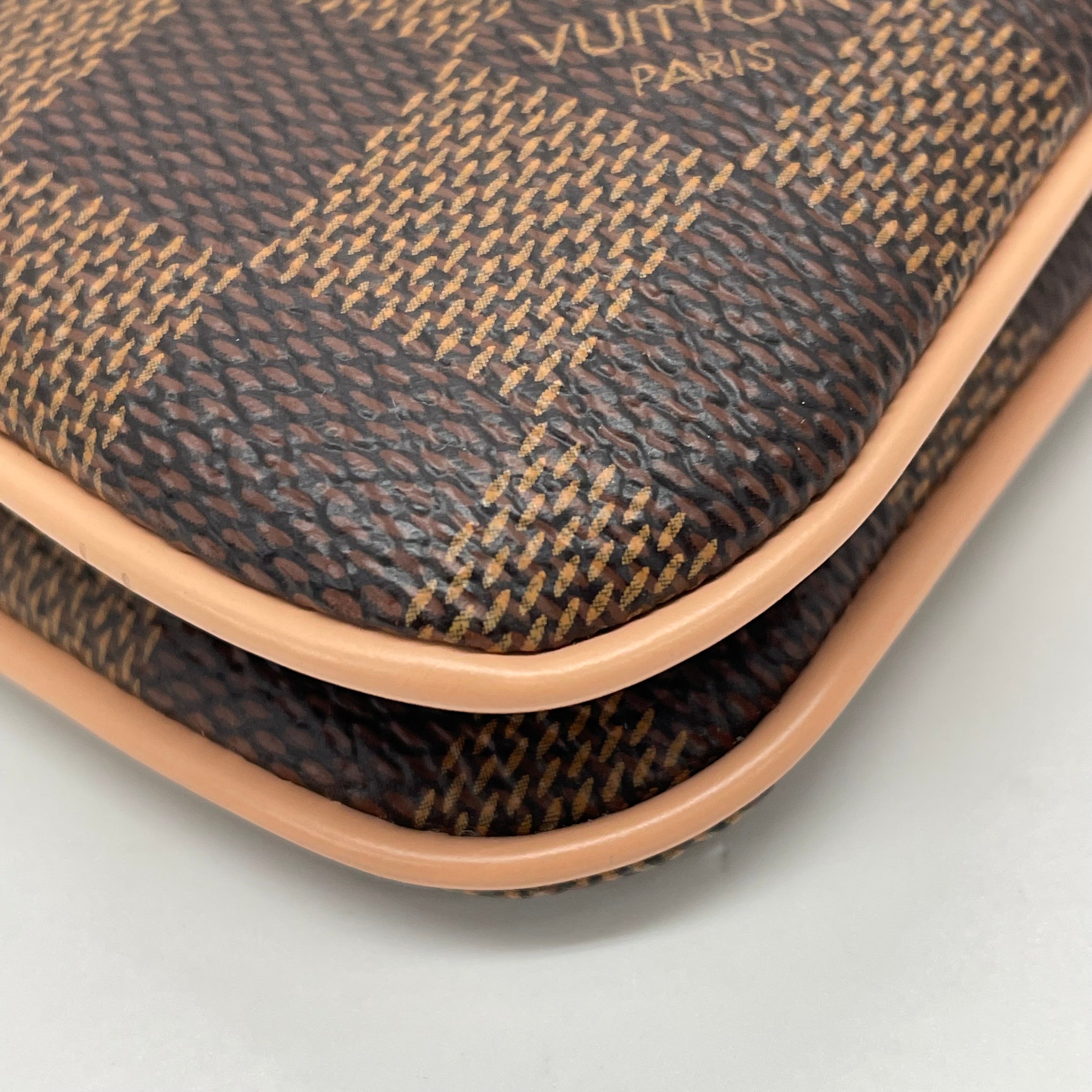 LOUIS VUITTON _(ルイヴィトン)_ダミエ エベヌ_ポシェット ドゥーブルジップ_N60254 _中古品