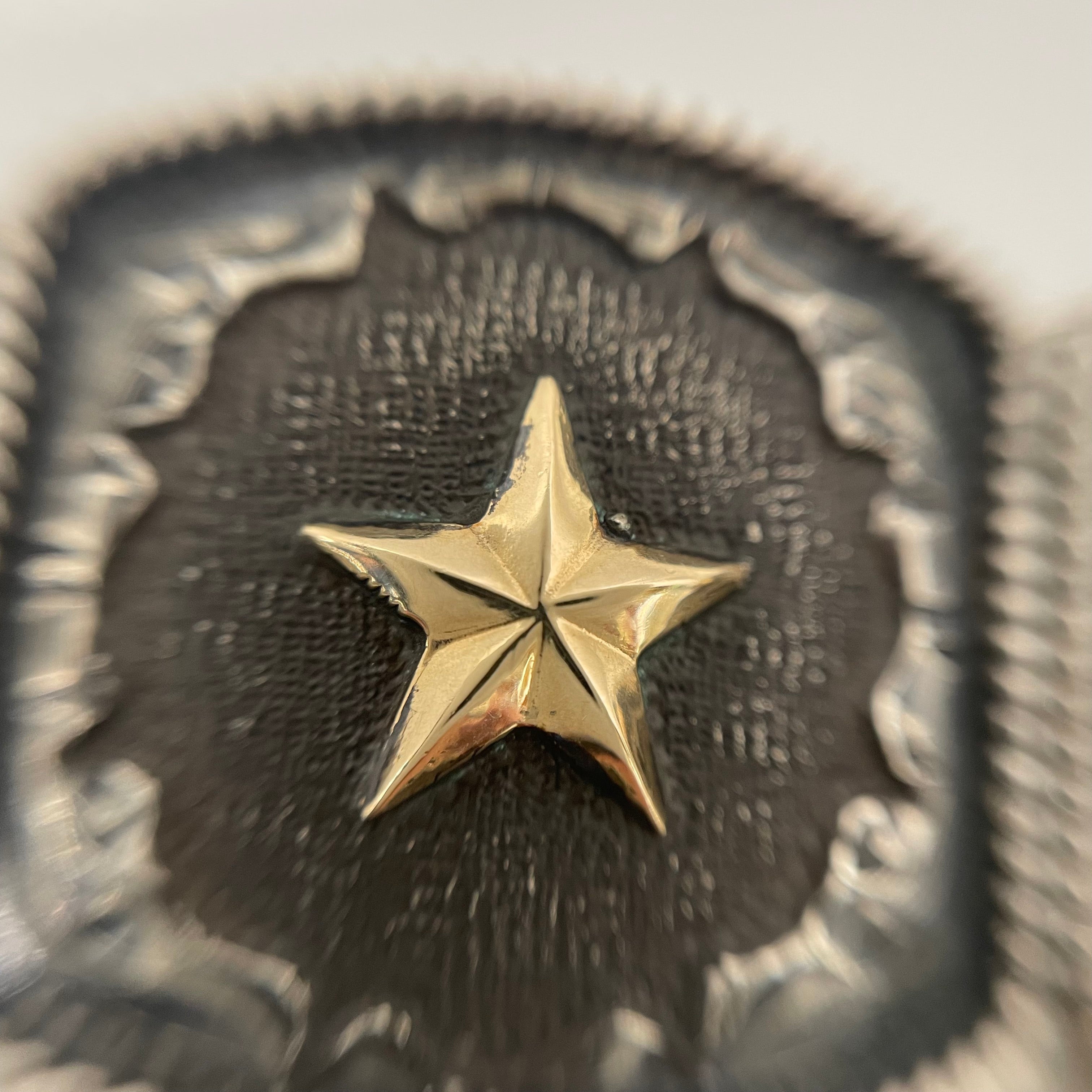 VOGT_(ボグト)_スターリングシルバー/14K _ウエスタンバングル _69g/17.5cm _中古品