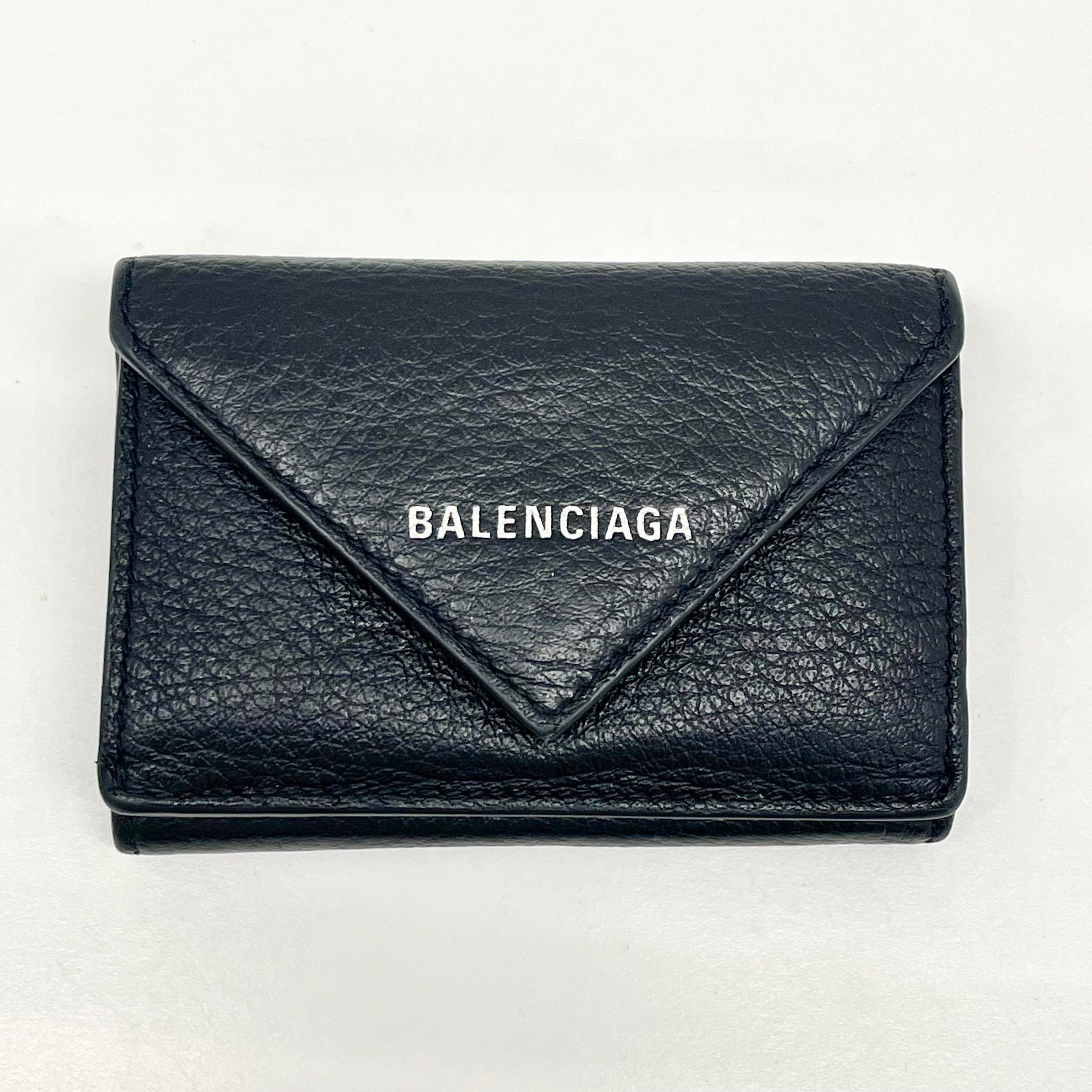 BALENCIAGA_(バレンシアガ) _3つ折り財布 _ペーパーミニウォレット_ 391446 _中古品