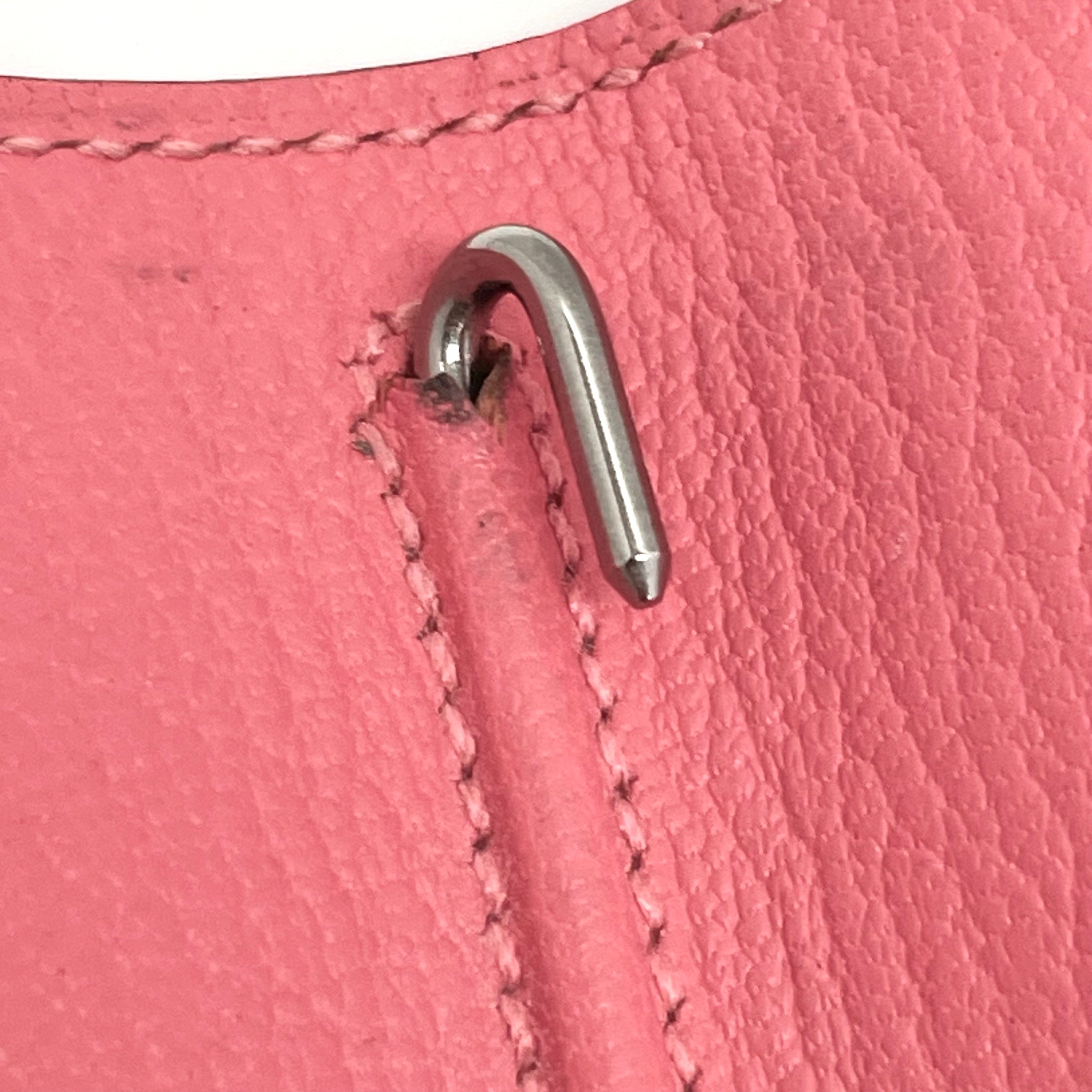 HERMES_(エルメス)_アジェンダカバーGM _シェーブルミゾール _ローズリップステック_中古品