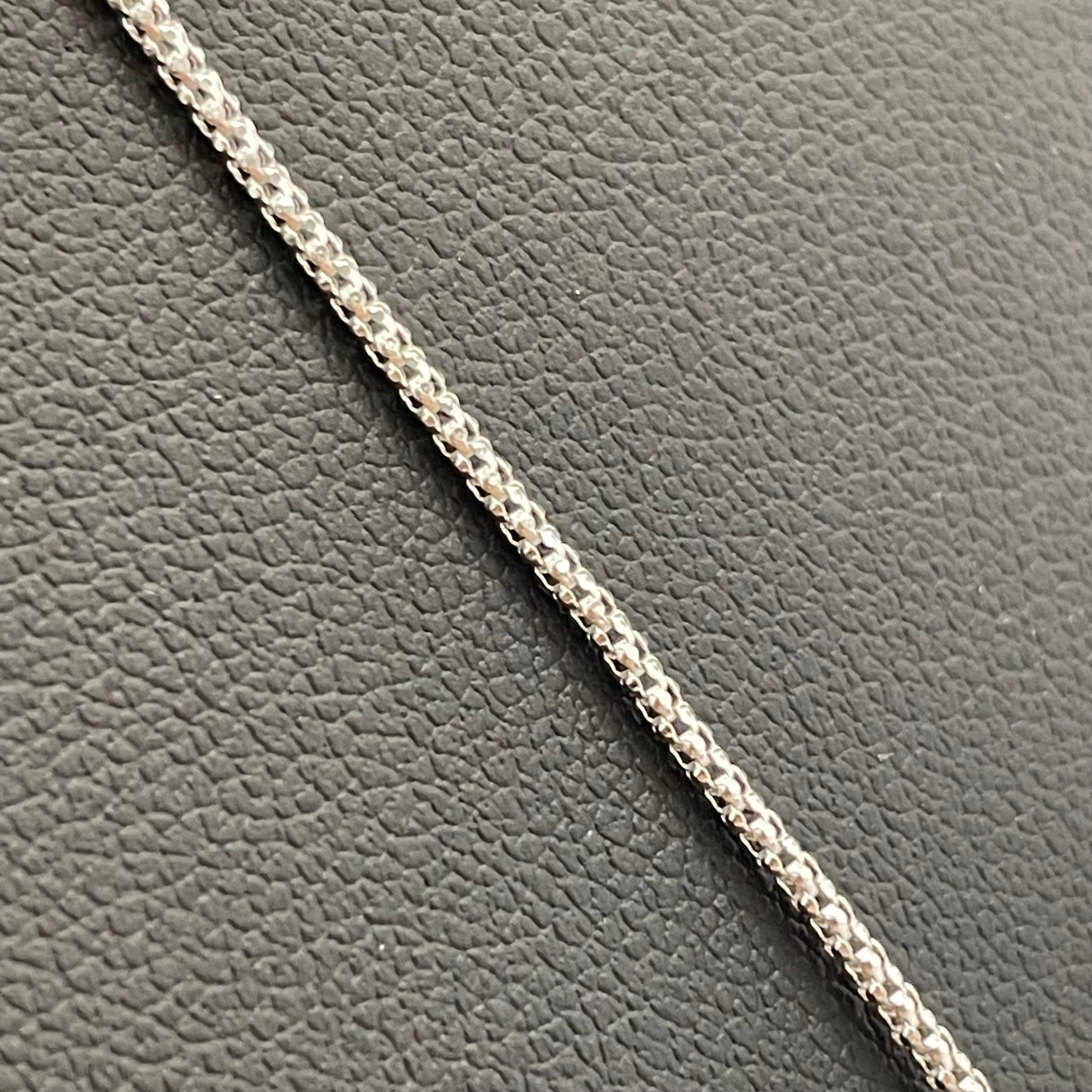 ノンブランド _K18WGダイヤモンドクロス_ ペンダントネックレス_ FD0.35ct/6.0g/50cm_ 中古品