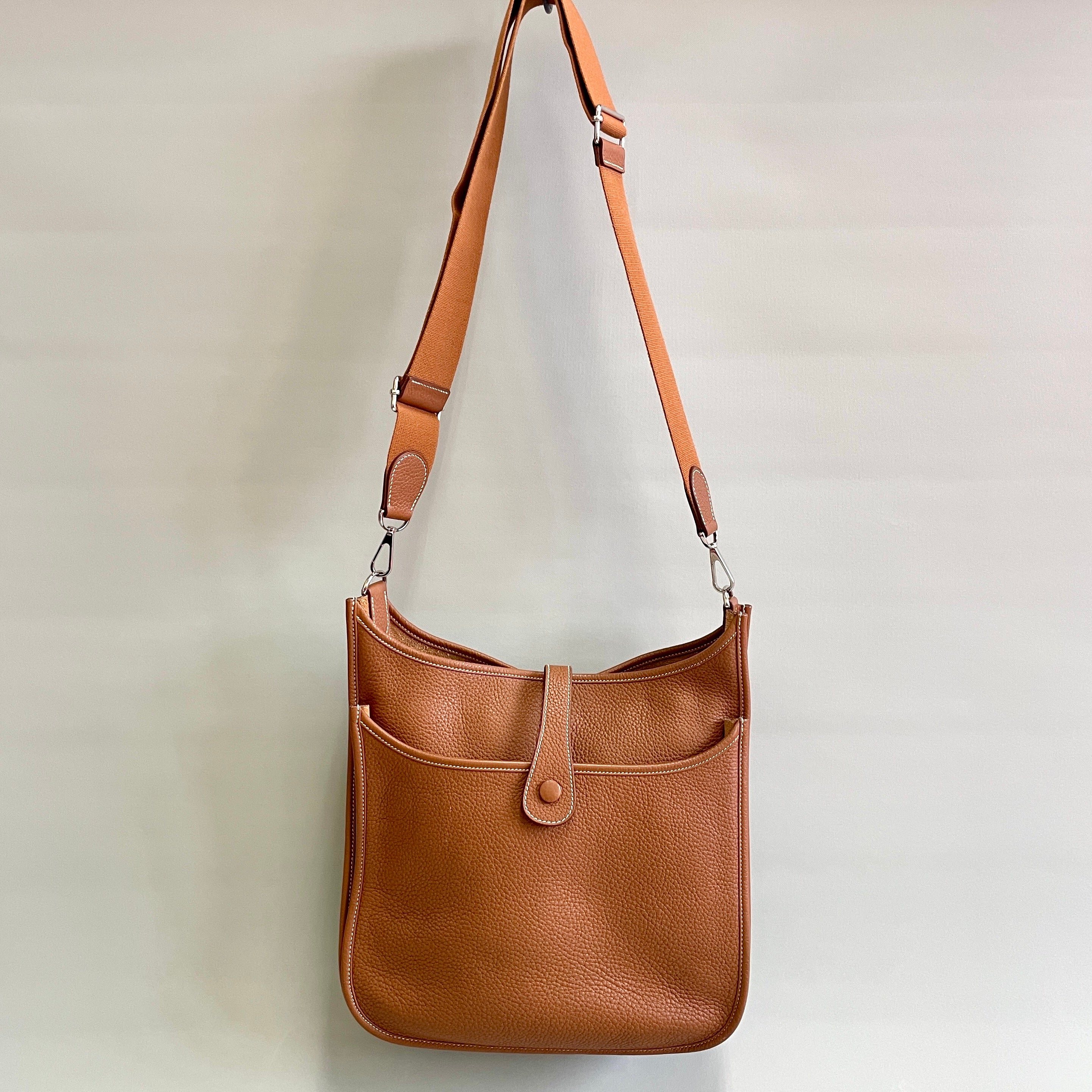HERMES_(エルメス)_エヴリン3GM _トリヨンクレマンス _ゴールド/シルバー金具 □N刻印 _中古品