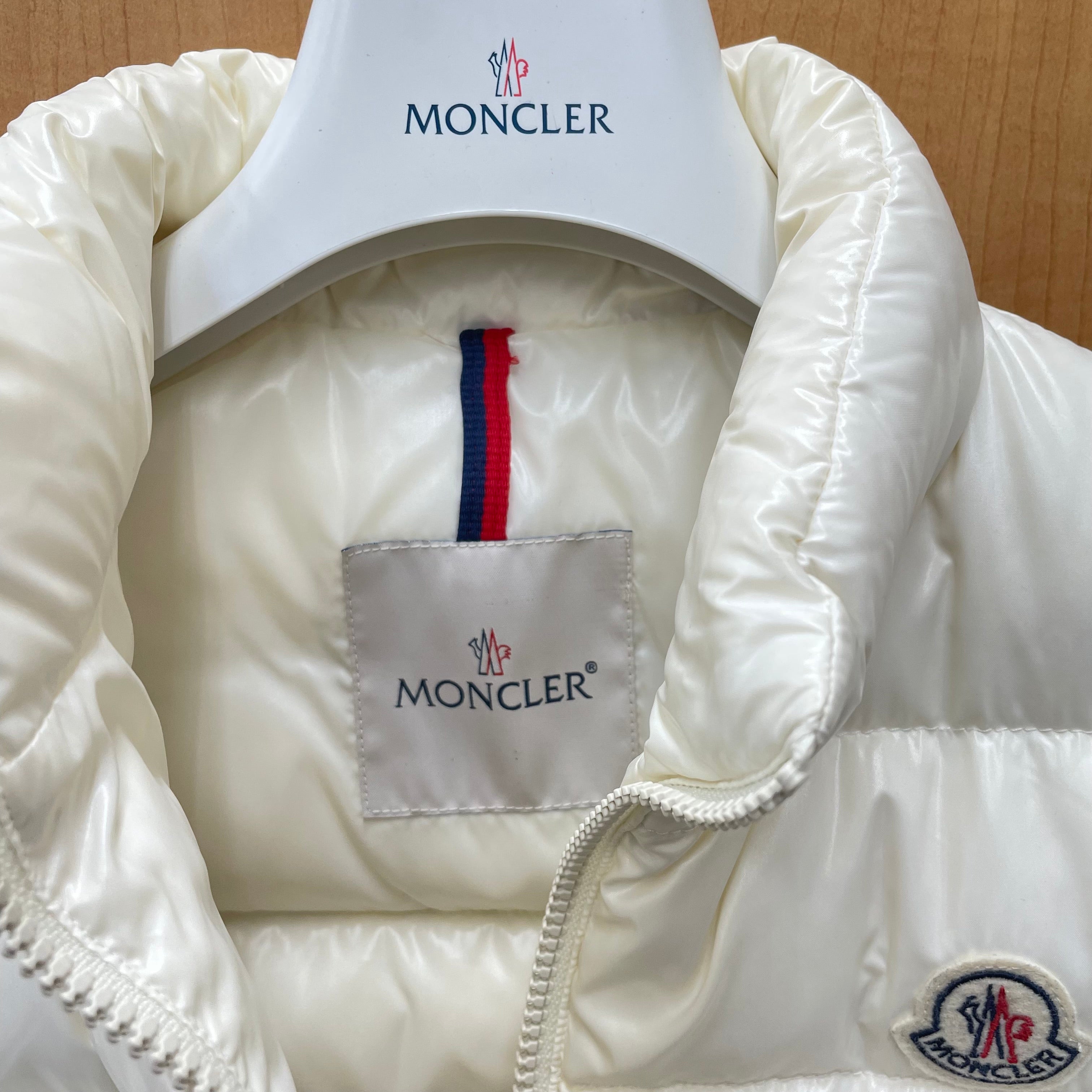 MONCLER_(モンクレール)_レディス用ダウンベスト_GHANY GILET _ホワイト サイズ#1 _中古品