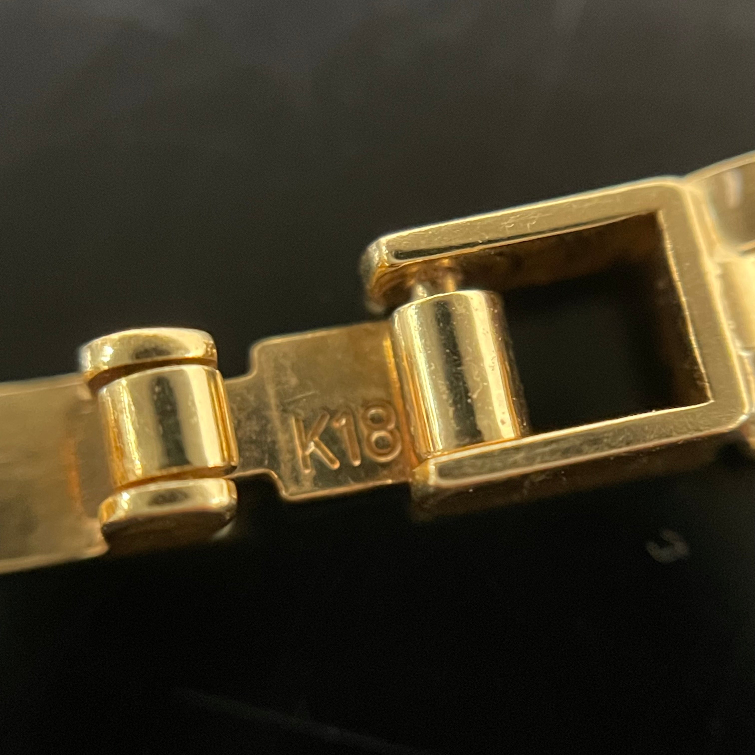 ノンブランド _K18デザインブレスレット_9.2g/18cm _中古品