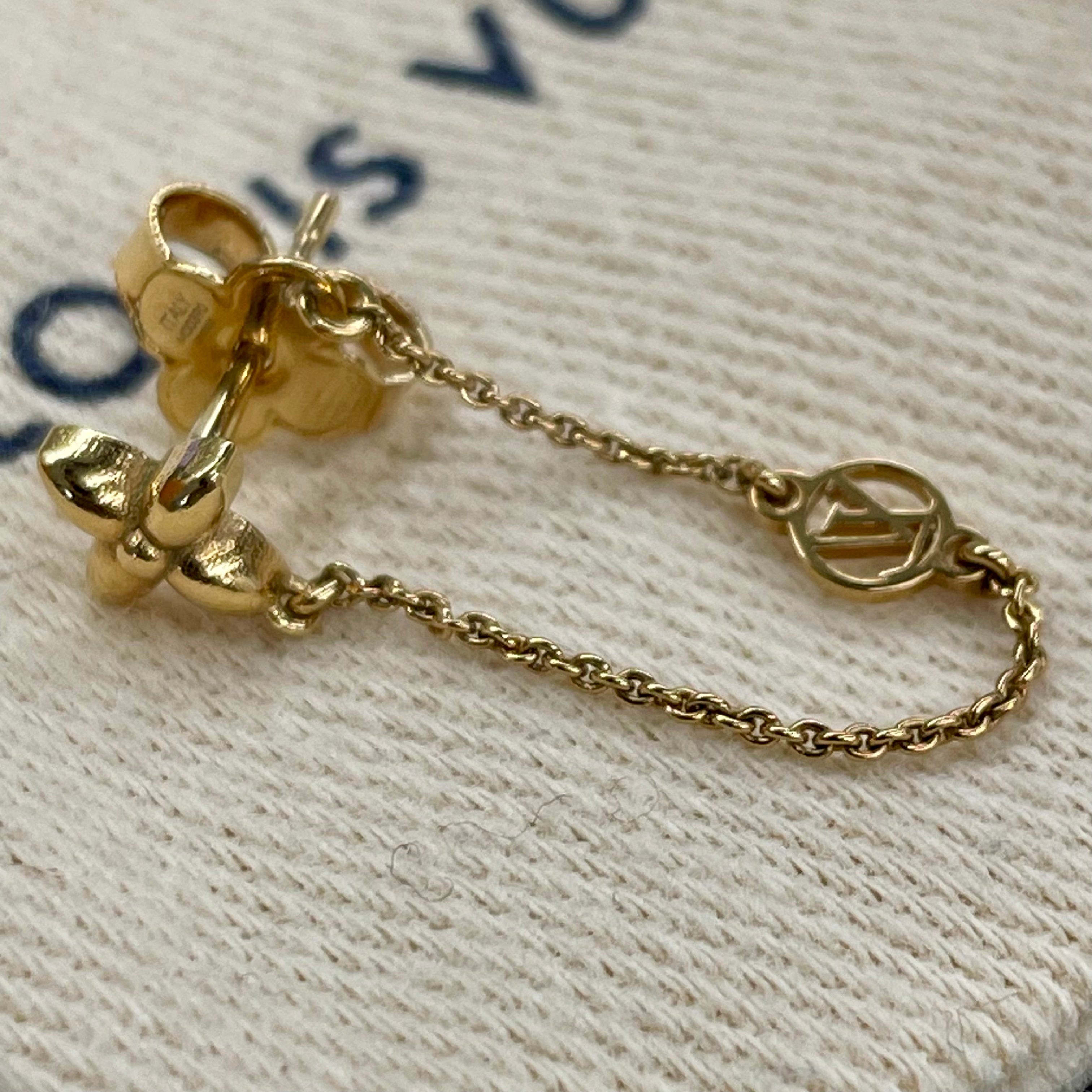 LOUIS VUITTON _(ルイ ヴィトン)_ブックル ドレイユ・_プティ ルイ ピアス M00390_ 中古品