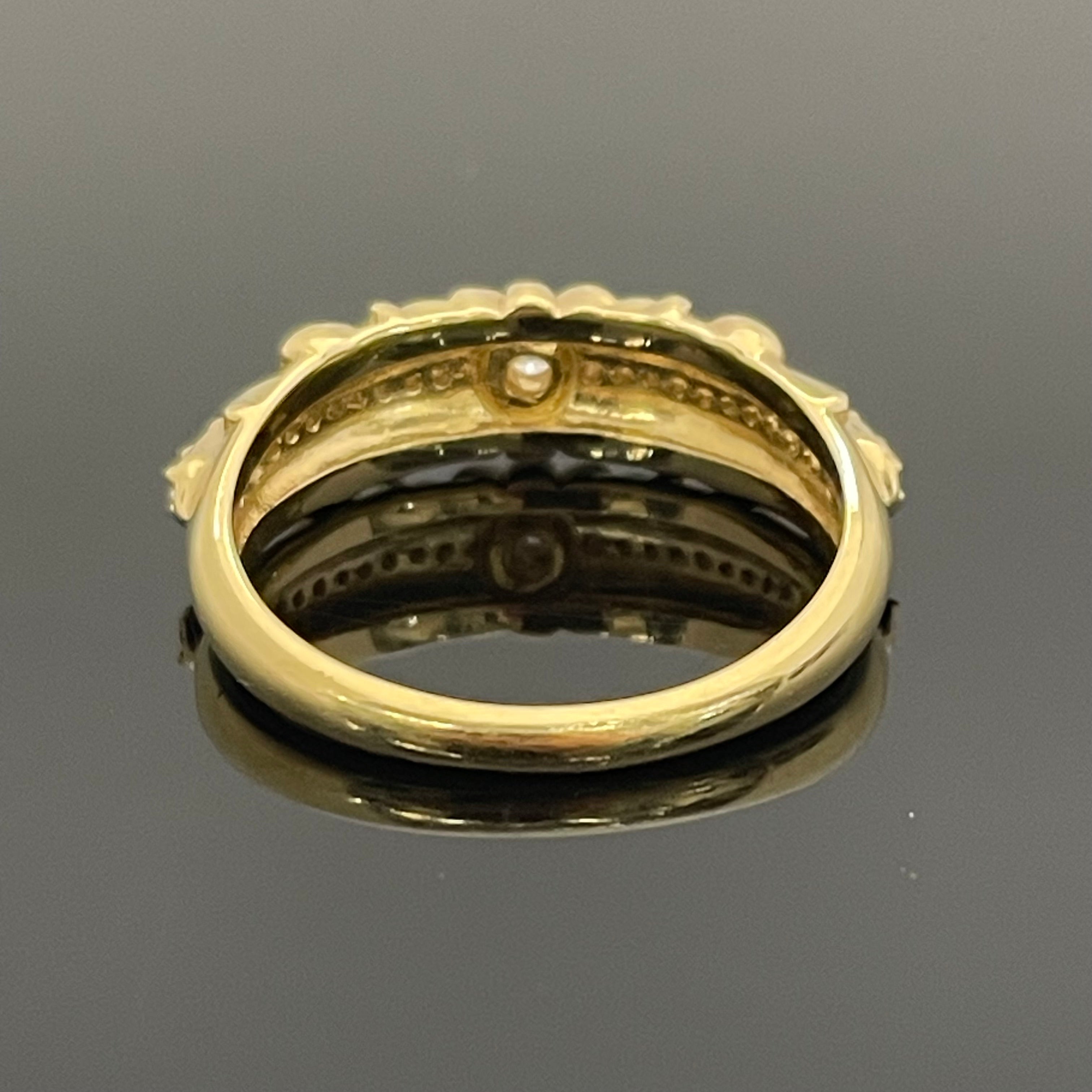 ゆきざき _REGALIA _イエローゴールド _ダイヤモンド リング_K18YG/D0.12ct FD0.18ct/#20号_ 中古品