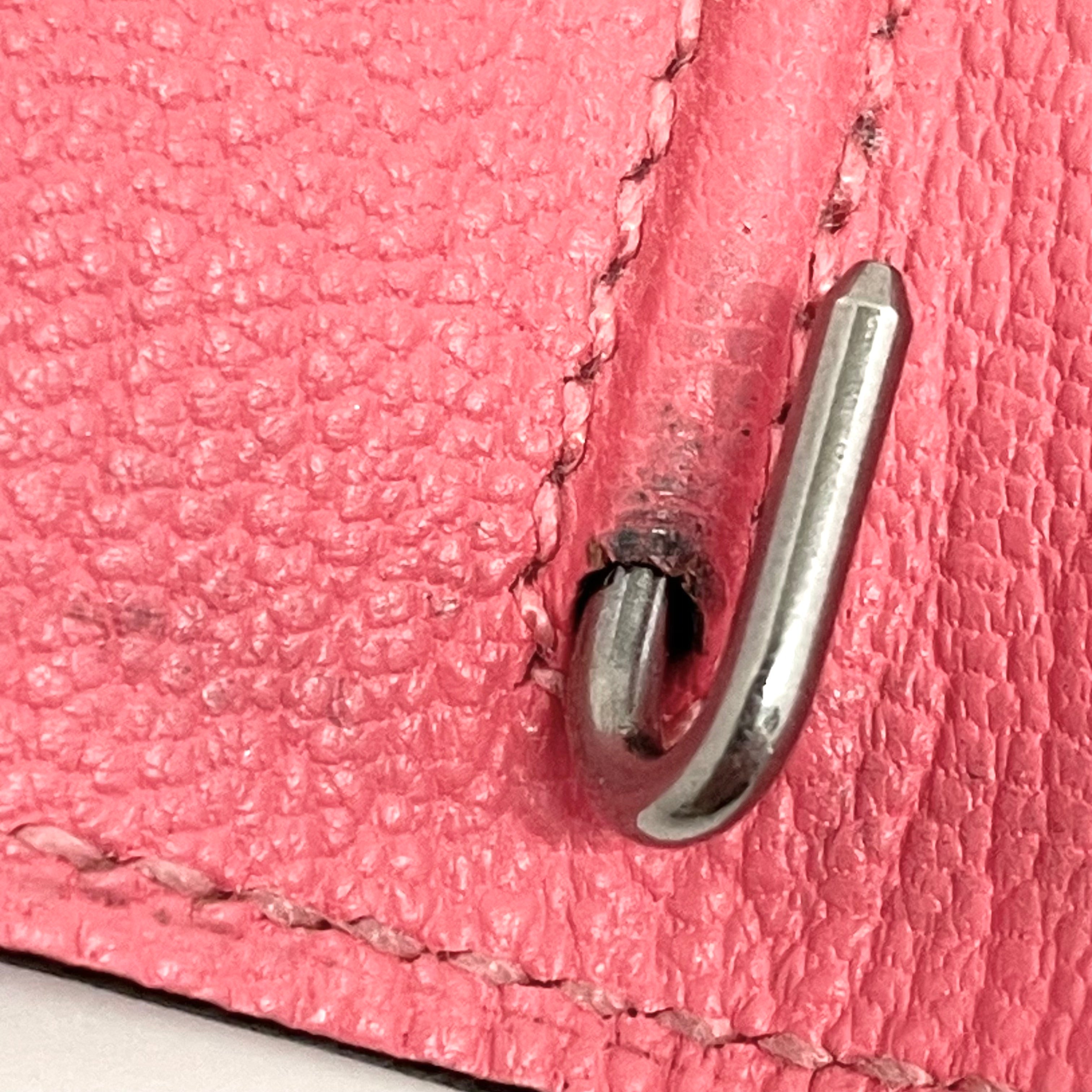 HERMES_(エルメス)_アジェンダカバーGM _シェーブルミゾール _ローズリップステック_中古品