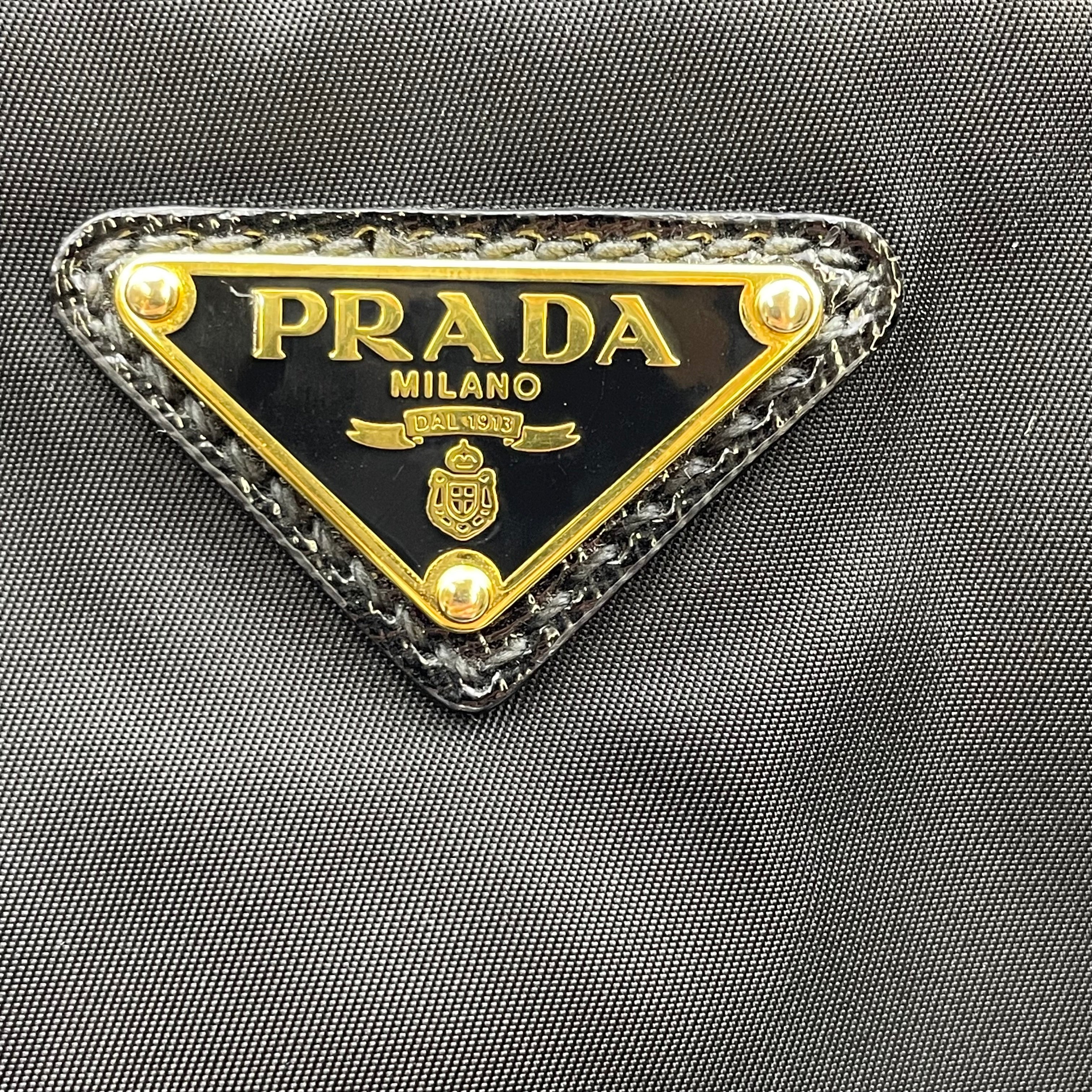 PRADA_(プラダ)_ナイロンxサフィアーノレザー_ハンドバッグ_ BL847B(黒)_中古品