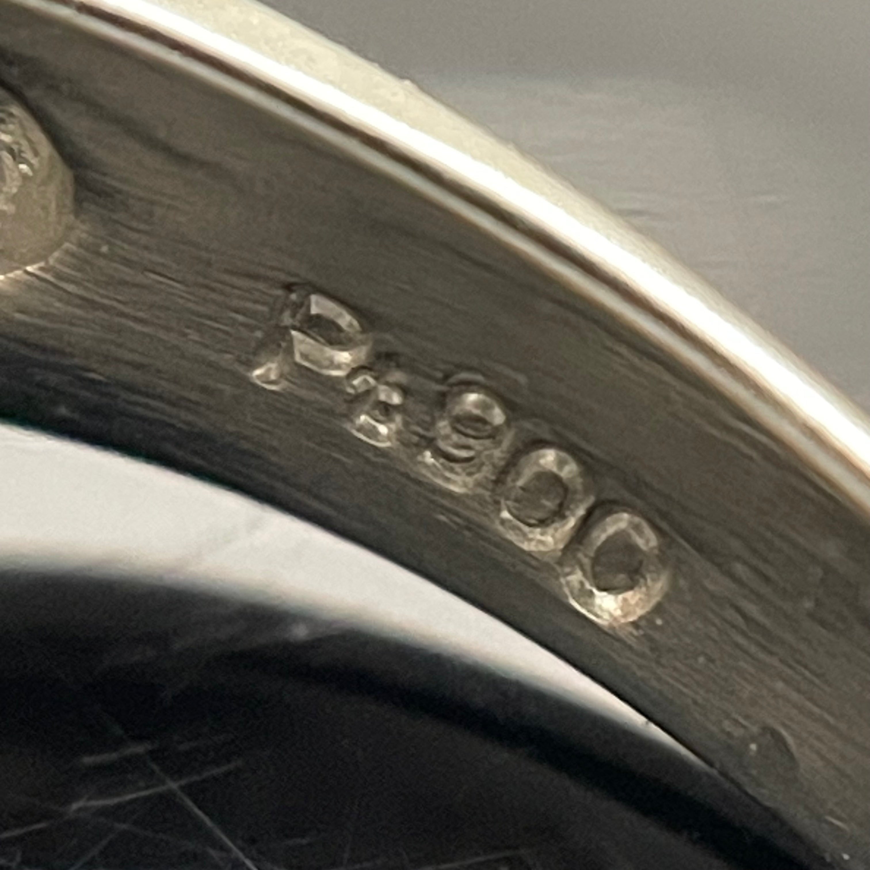 ノンブランド _Pt900ファッションリング_蛇モチーフ_6.7g/D0.1ct/#12号_ 中古品