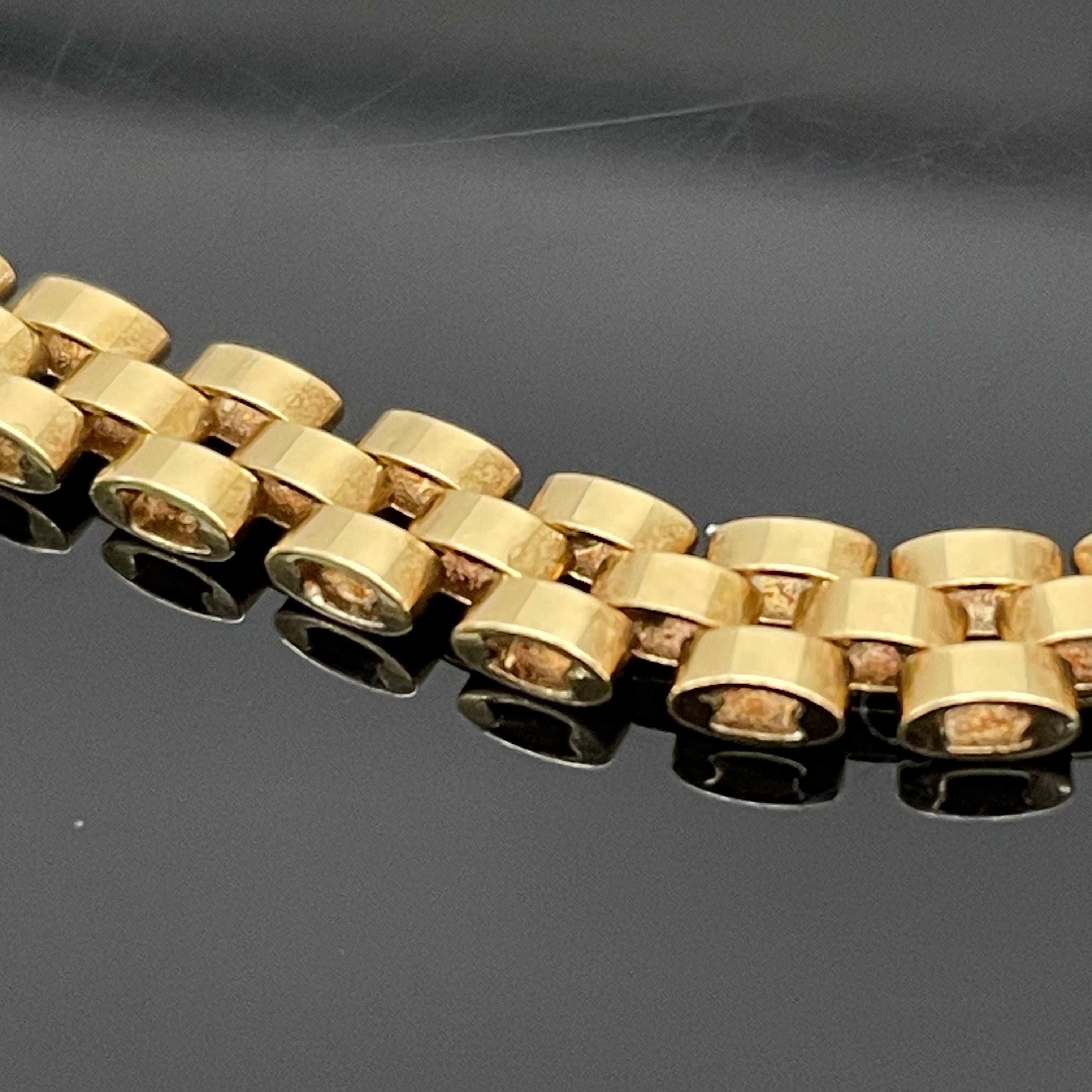 ノンブランド _K18デザインブレスレット_9.2g/18cm _中古品