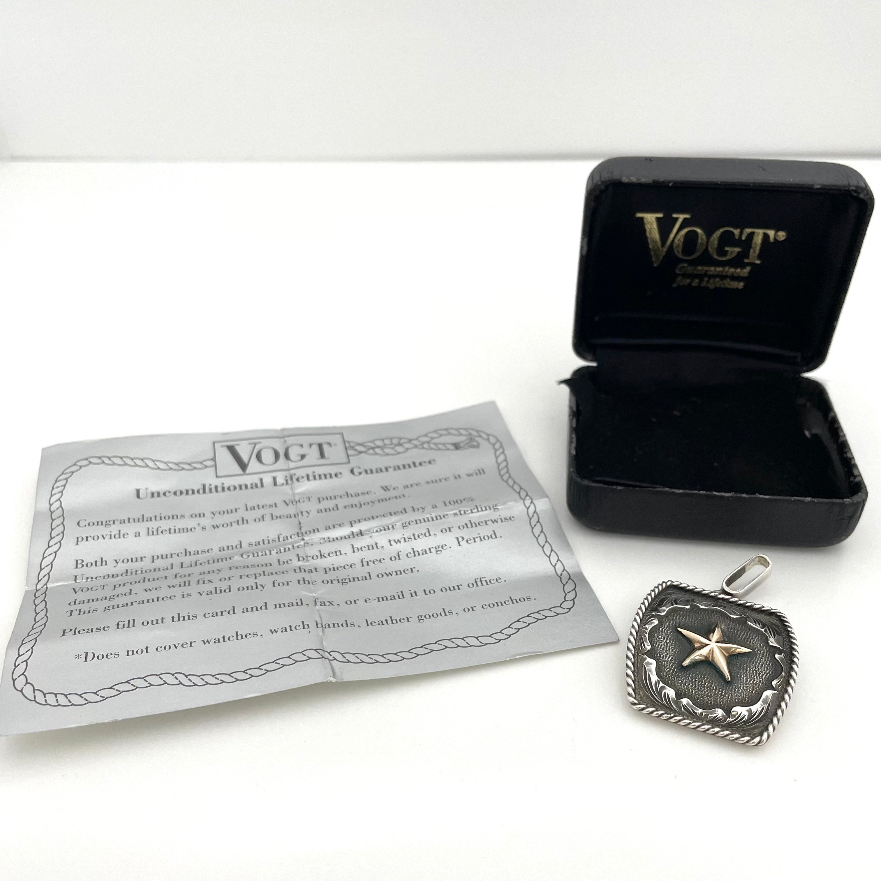 VOGT_(ボグト)_スターリングシルバー/14K _ ペンダントトップ10.4g _中古品