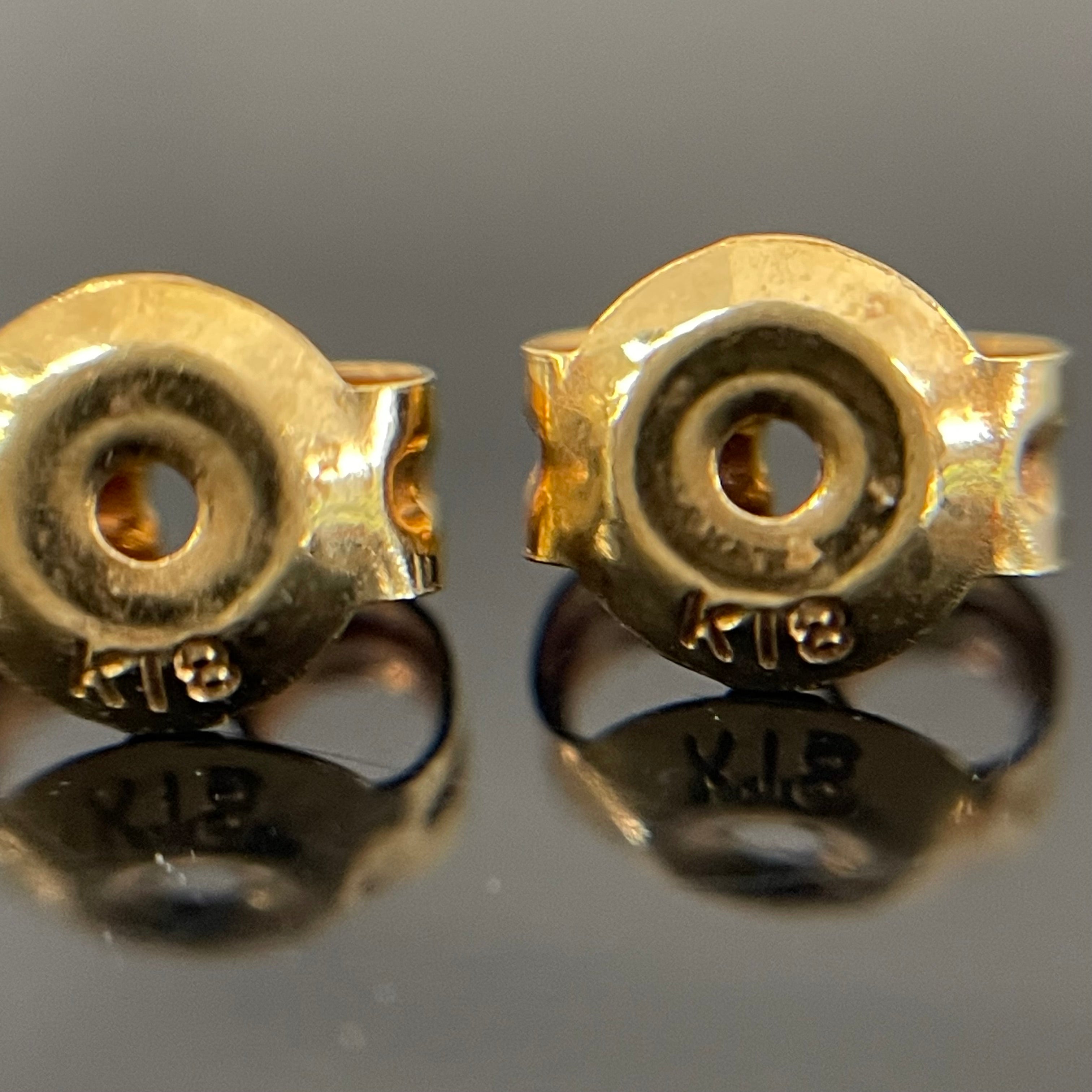 ノンブランド _K18/ダイヤモンド_ 象モチーフピアス_ 中古品