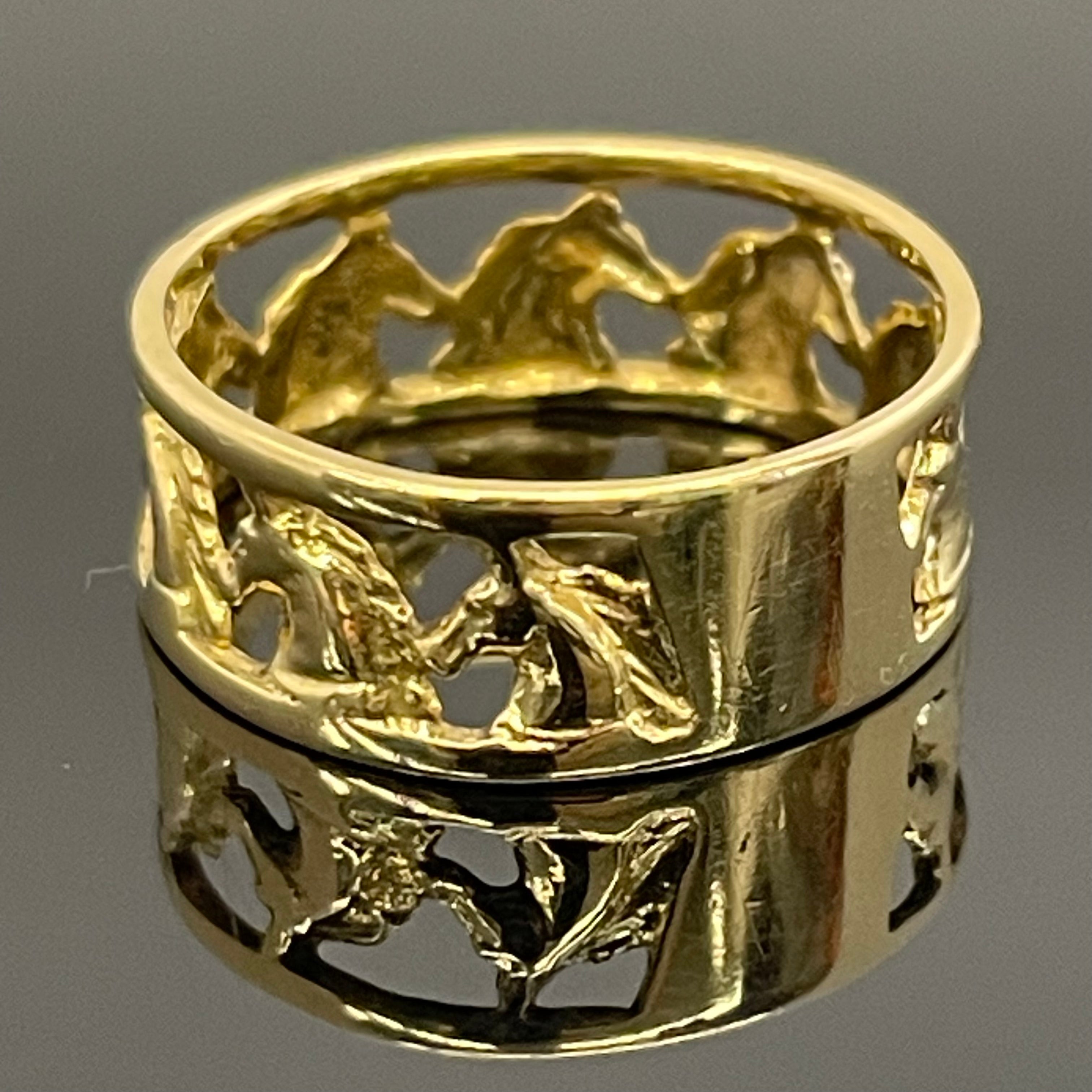 ノンブランド _九頭馬リング(指輪)_K18/2.7g/#13号 _中古品