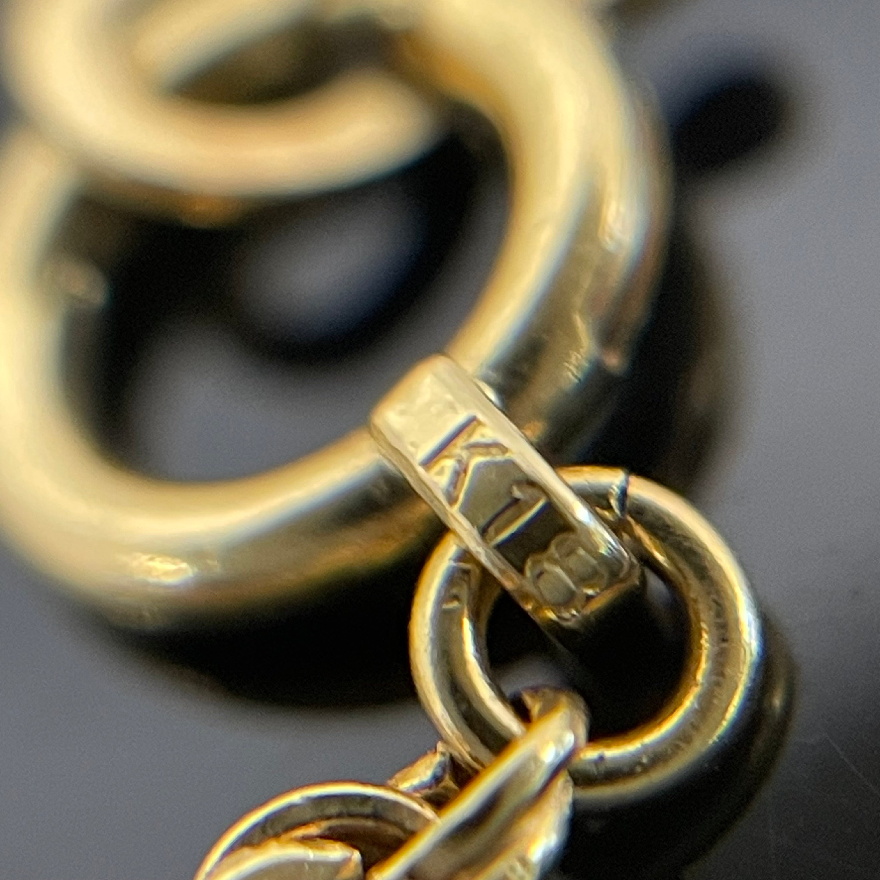 ノンブランド _ロープチェーンネックレス_ K18/4g/3mm/50cm _中古品