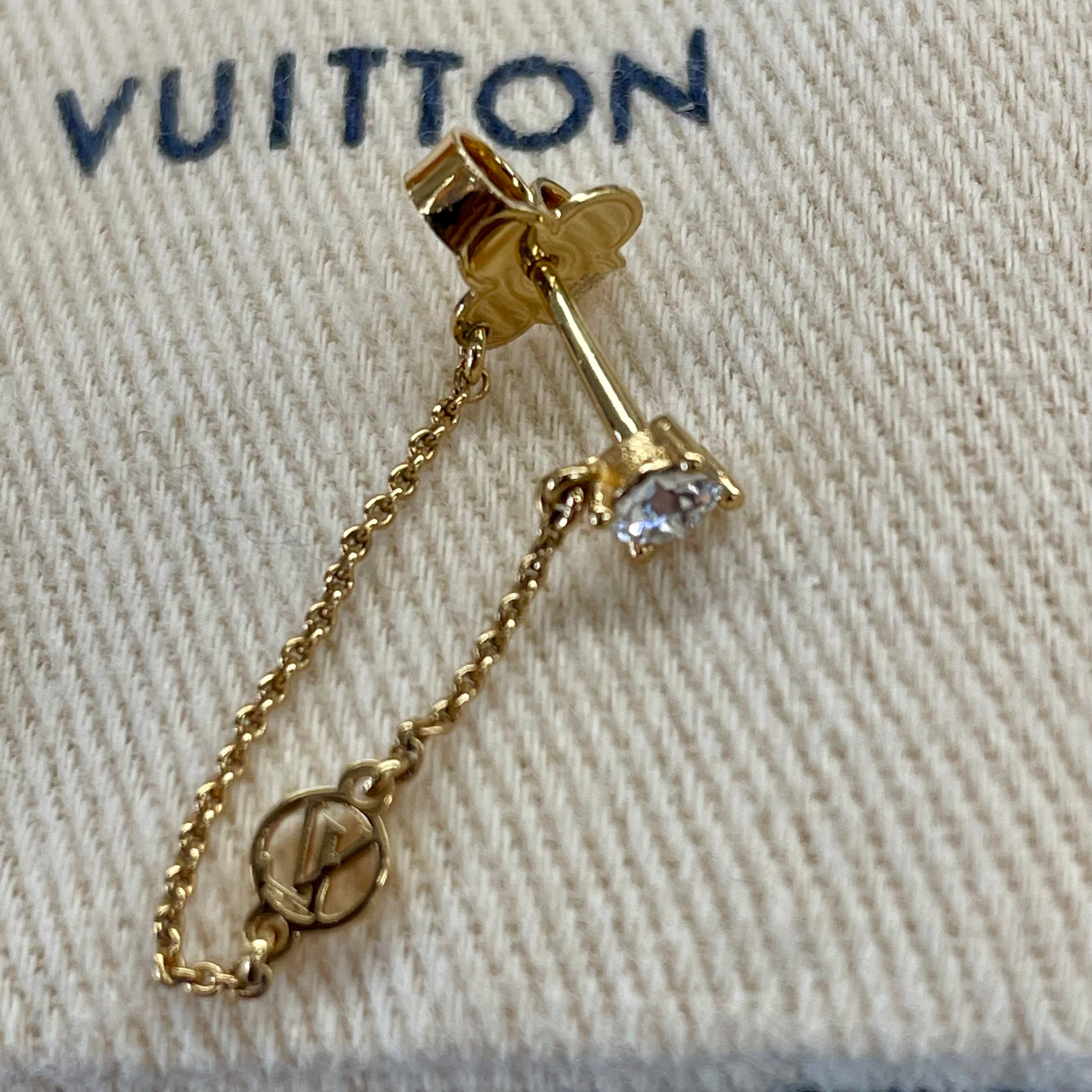 LOUIS VUITTON _(ルイ ヴィトン)_ブックル ドレイユ・_プティ ルイ ピアス M00390_ 中古品