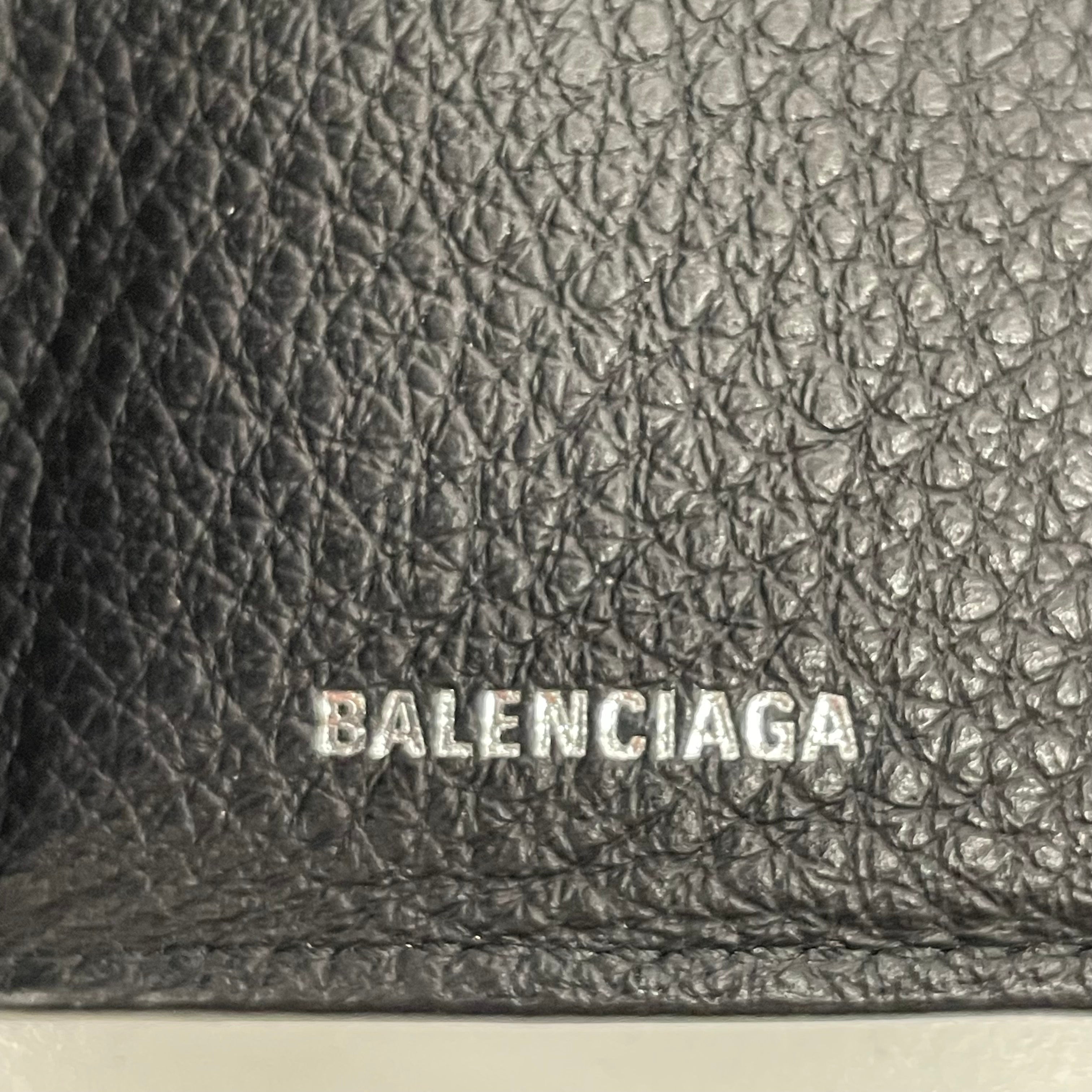 BALENCIAGA_(バレンシアガ) _3つ折り財布 _ペーパーミニウォレット_ 391446 _中古品