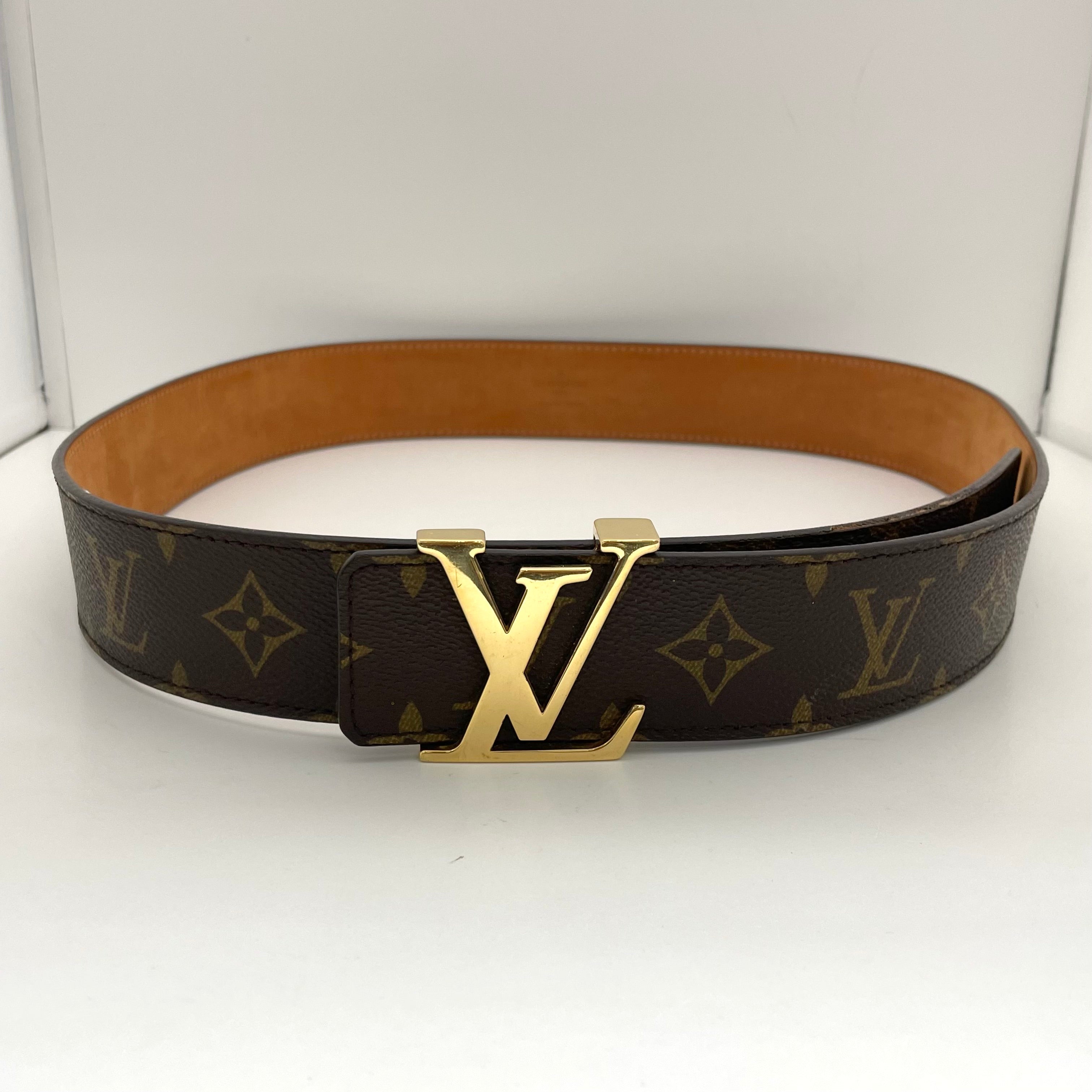 LOUIS VUITTON_モノグラム サンチュール_LVイニシャルベルト_M9608/95/38in_中古品