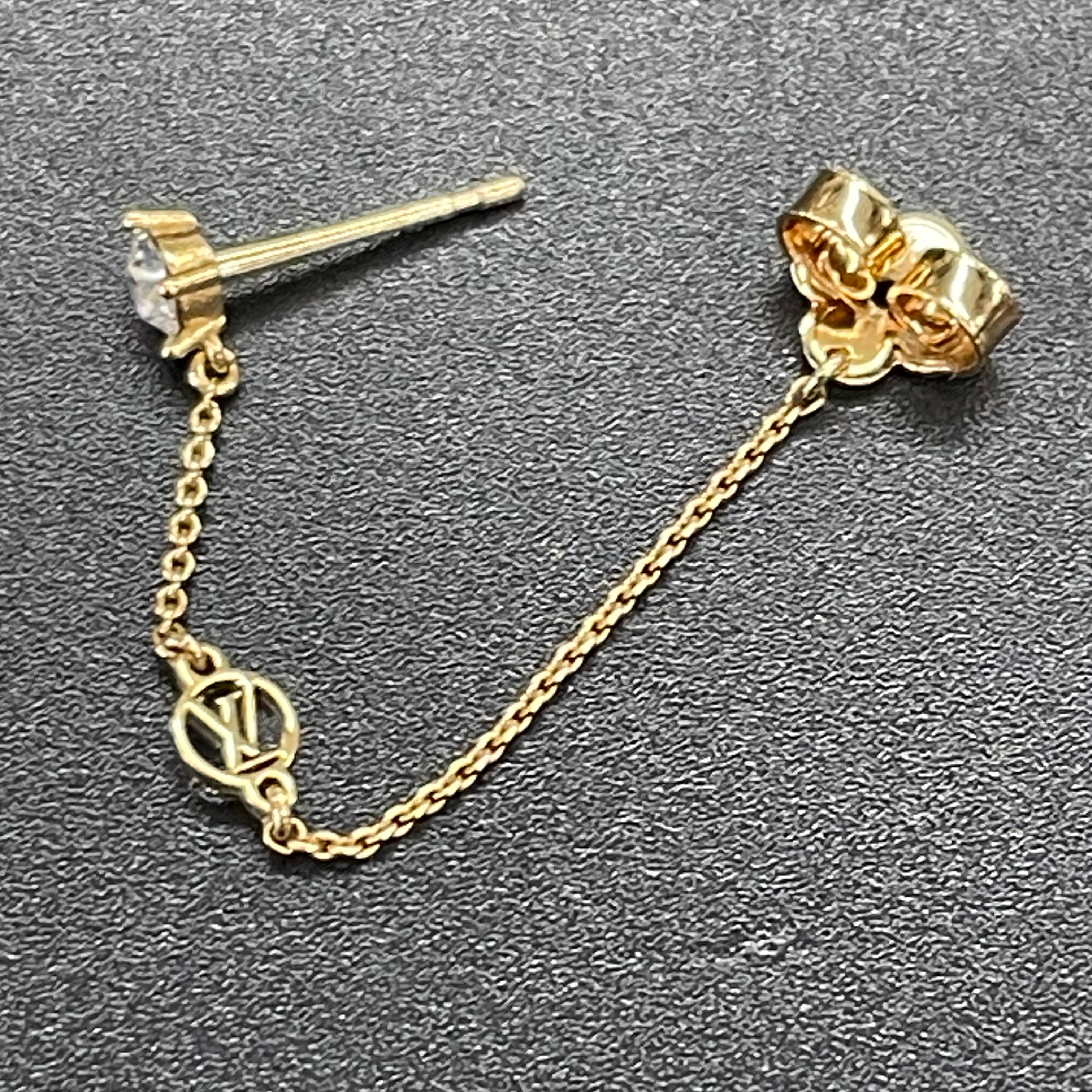 LOUIS VUITTON _(ルイ ヴィトン)_ブックル ドレイユ・_プティ ルイ ピアス M00390_ 中古品