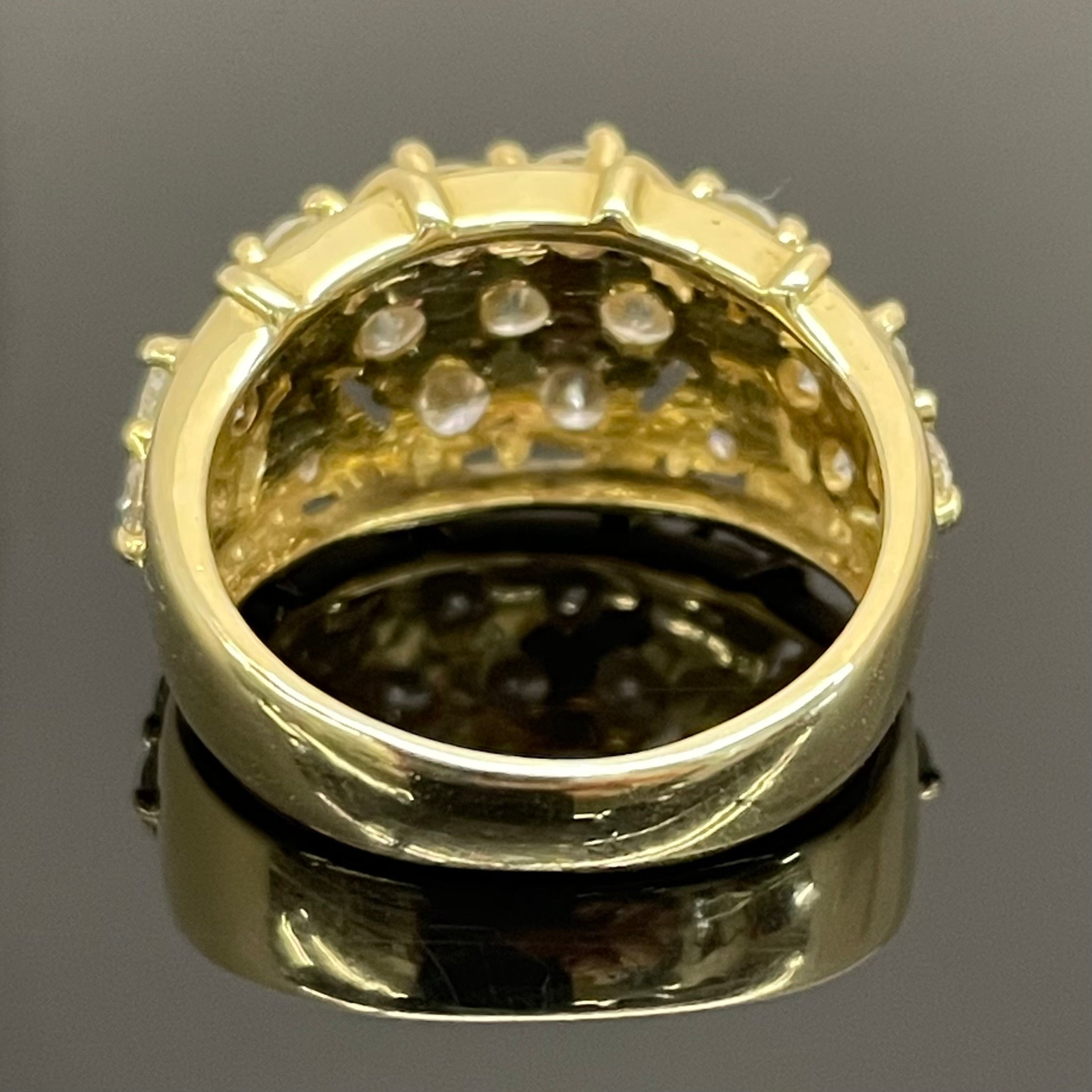 【送料無料】_ ノンブランド_K18ダイヤモンドリング_ FD1.9ct/6.7g/#9_ 中古品