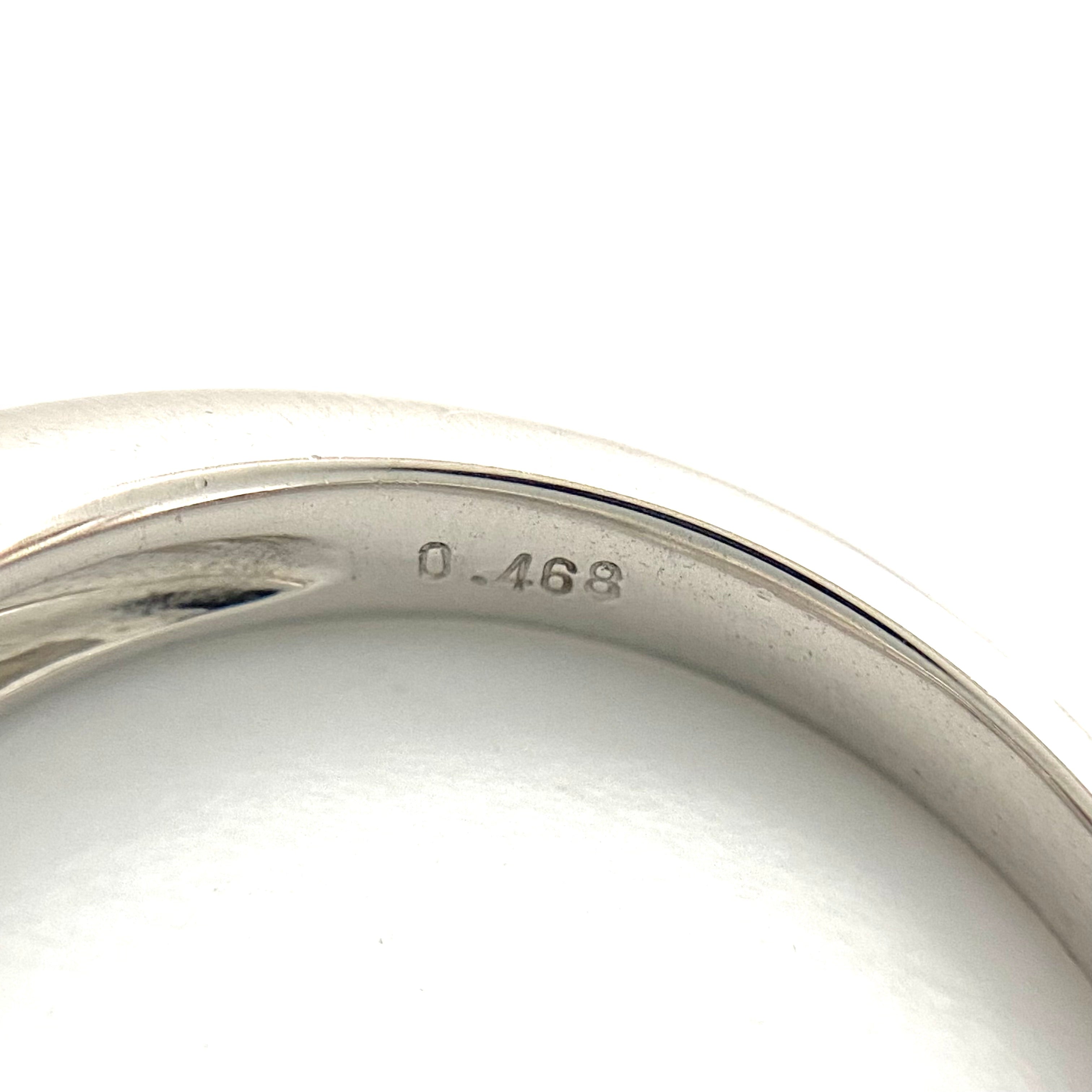 【送料無料】_ ノンブランド _Pt900ダイヤモンドリング _D0.468ct/FD0.06ct_ #13号/7.9g _中古品