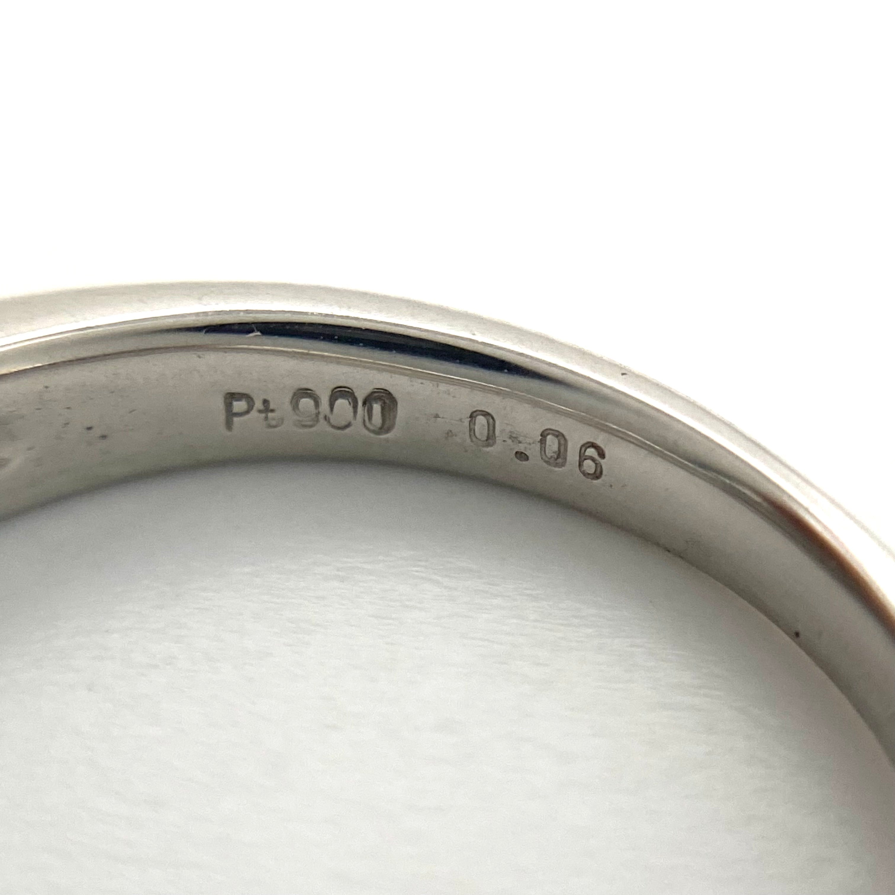 【送料無料】_ ノンブランド _Pt900ダイヤモンドリング _D0.468ct/FD0.06ct_ #13号/7.9g _中古品
