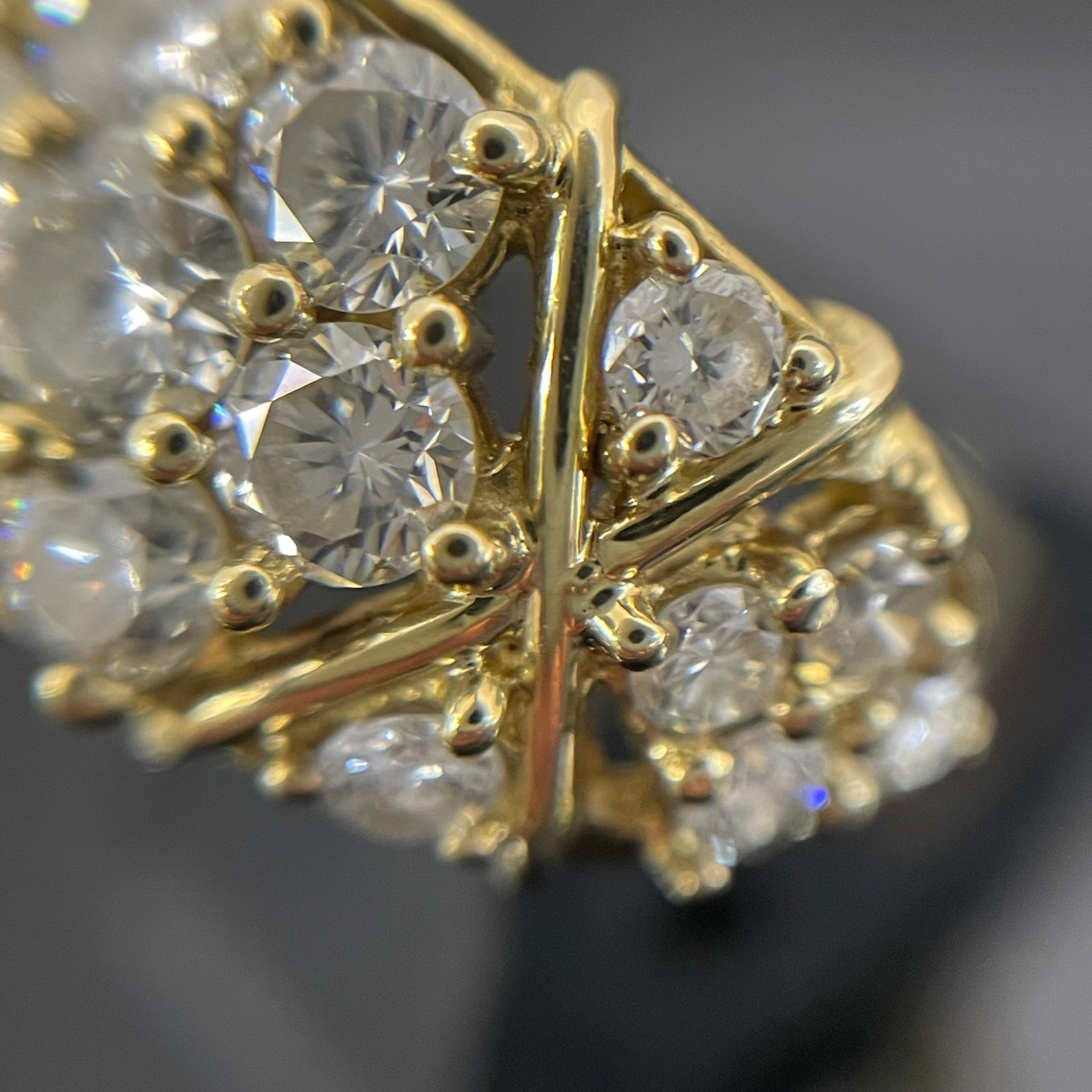 【送料無料】_ ノンブランド_K18ダイヤモンドリング_ FD1.9ct/6.7g/#9_ 中古品