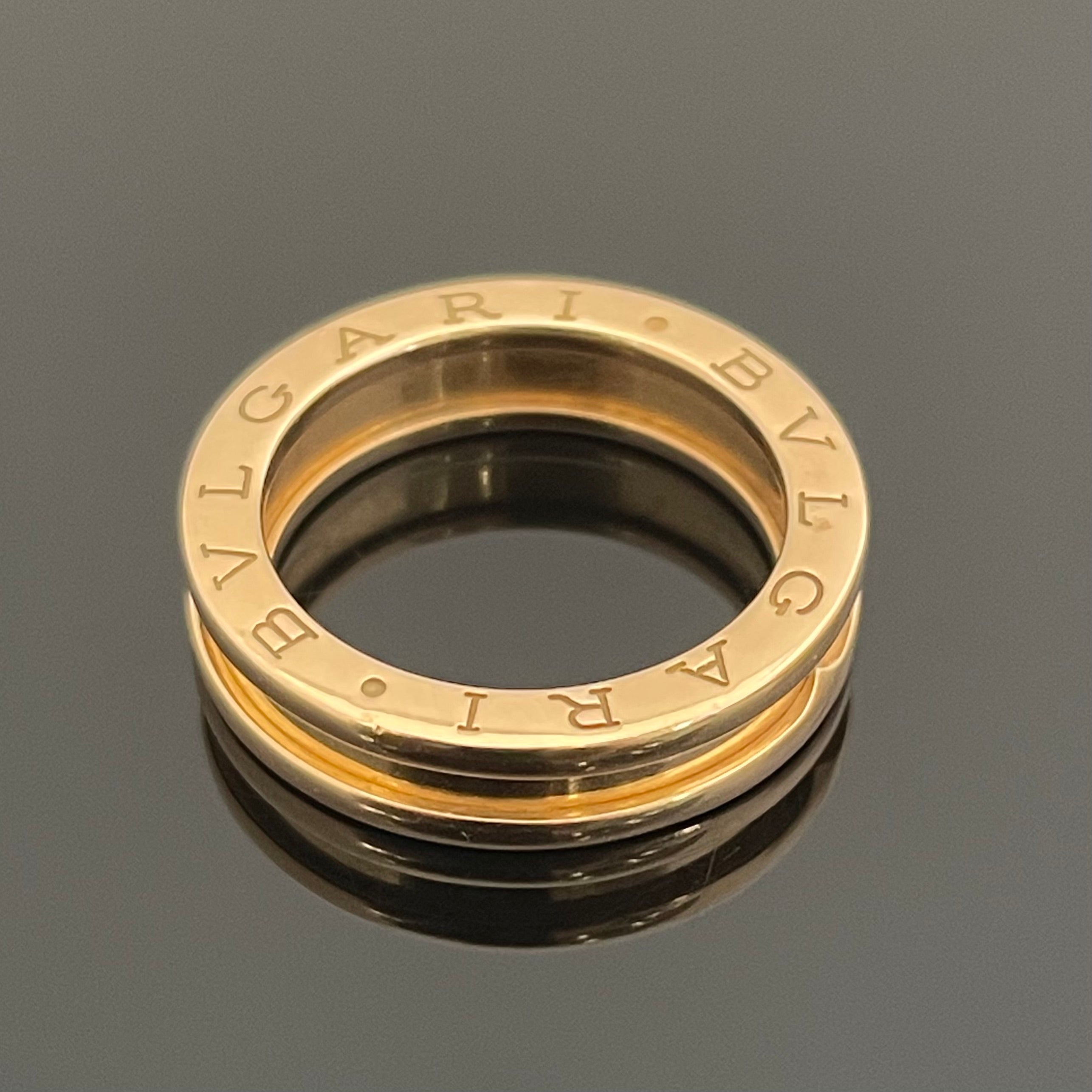 【送料無料】_BVLGARI_(ブルガリ)_750(K18PG)_B−ZERO 1リング_ 中古品