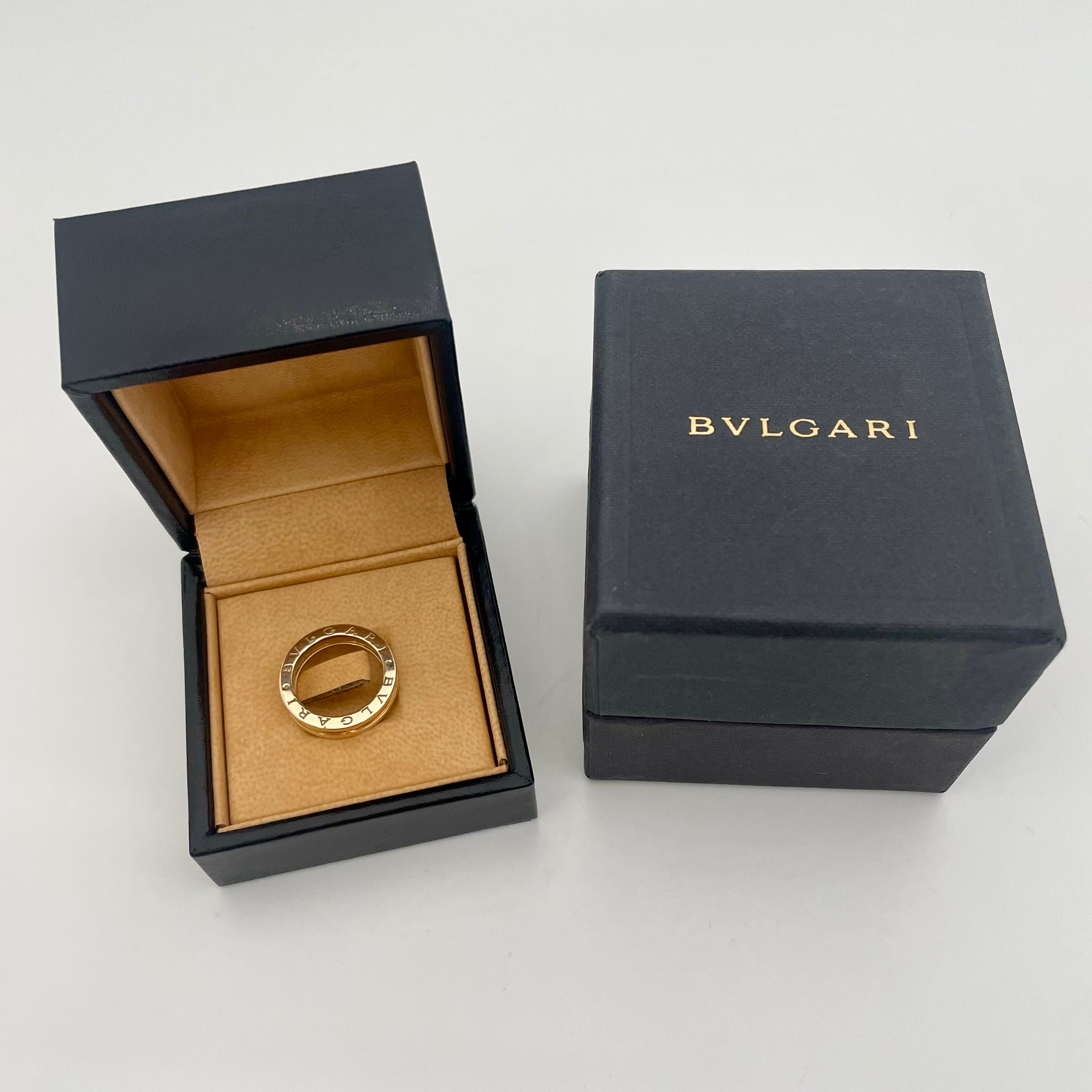 【送料無料】_BVLGARI_(ブルガリ)_750(K18PG)_B−ZERO 1リング_ 中古品