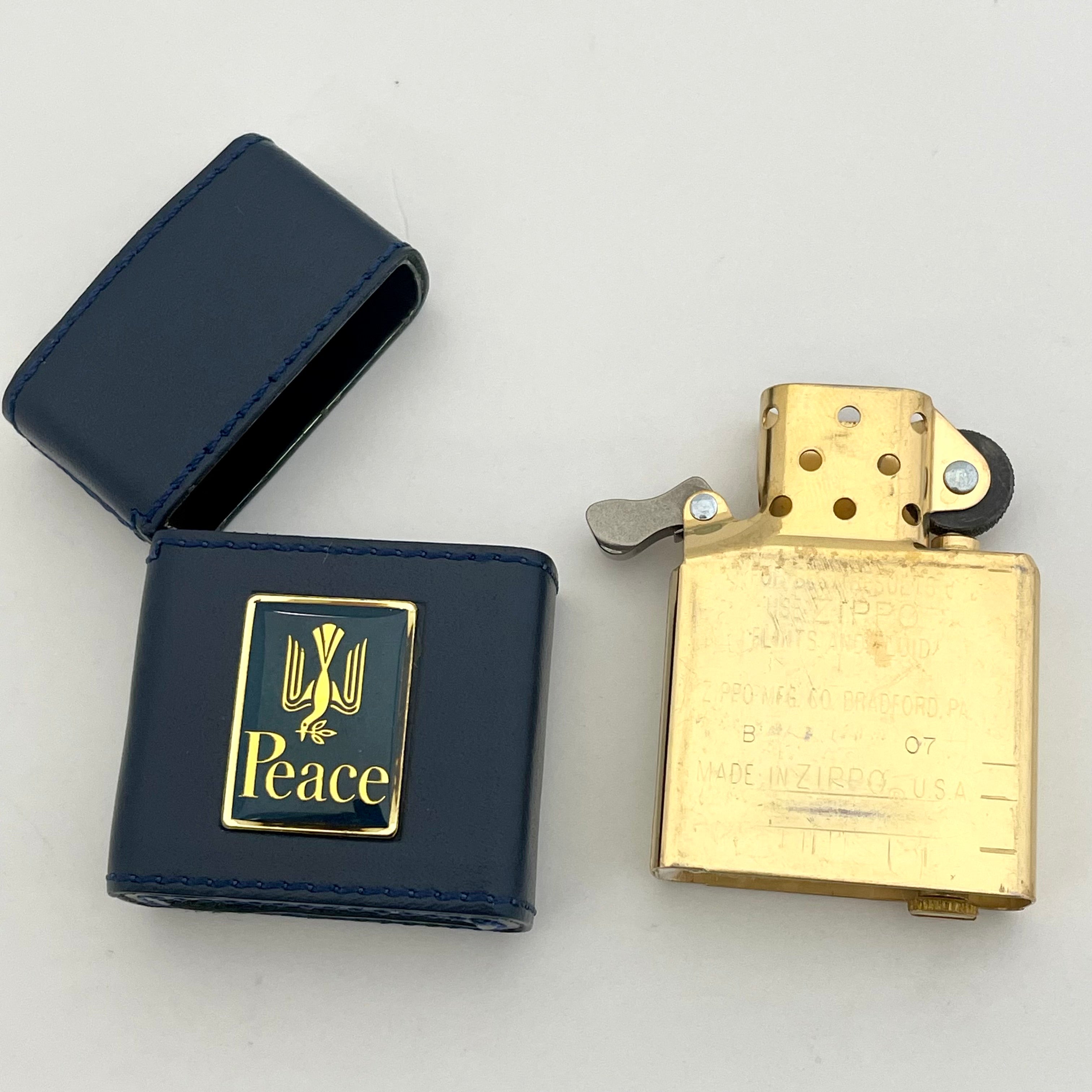 【送料無料】_ Zippo(ジッポ)_「香るピースの物語」懸賞品_Peaceピース _オイルライター _未使用品