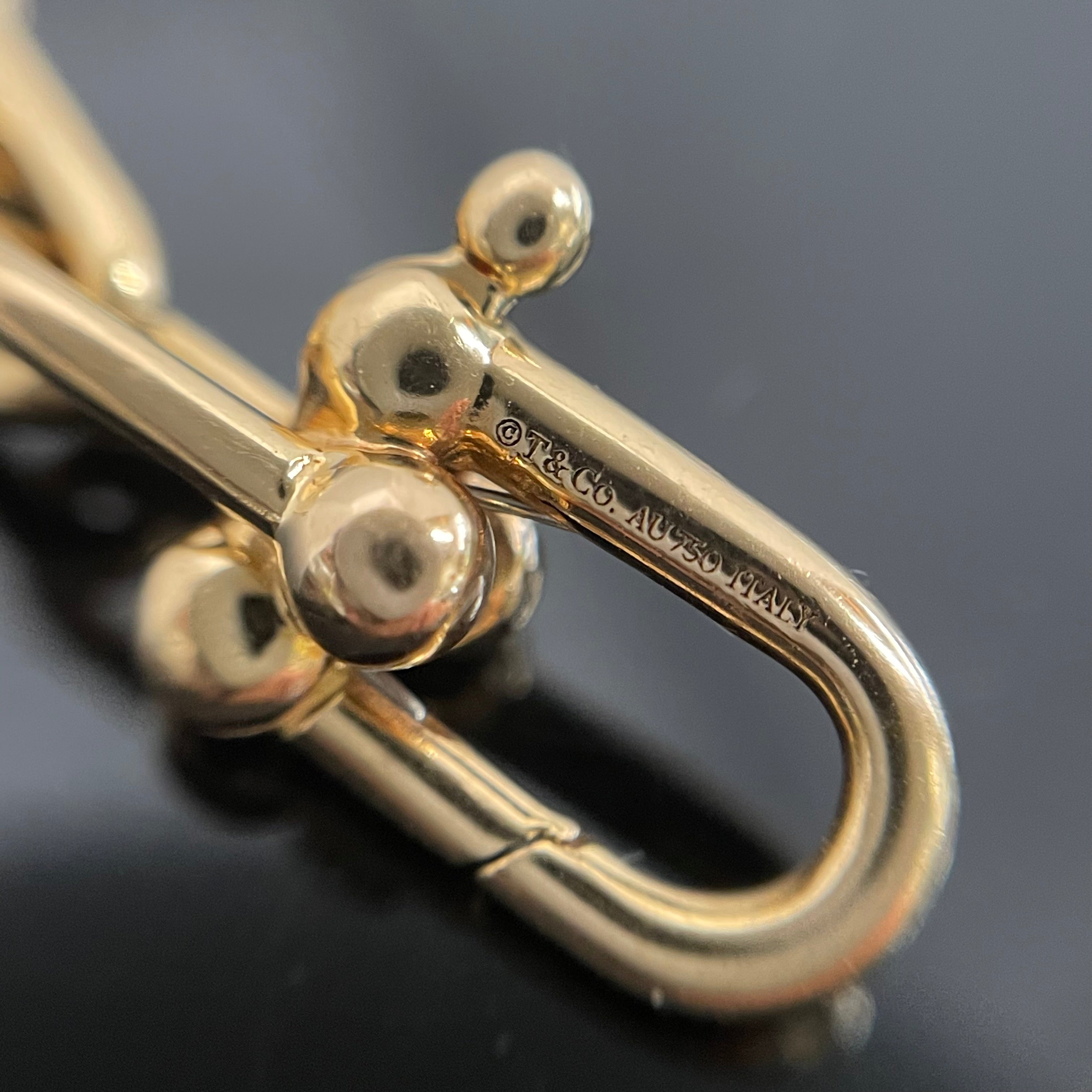 【送料無料】_TIFFANY &Co_(ティファニー)_スモール リンク ブレスレット _Au750イエローゴールド _中古品