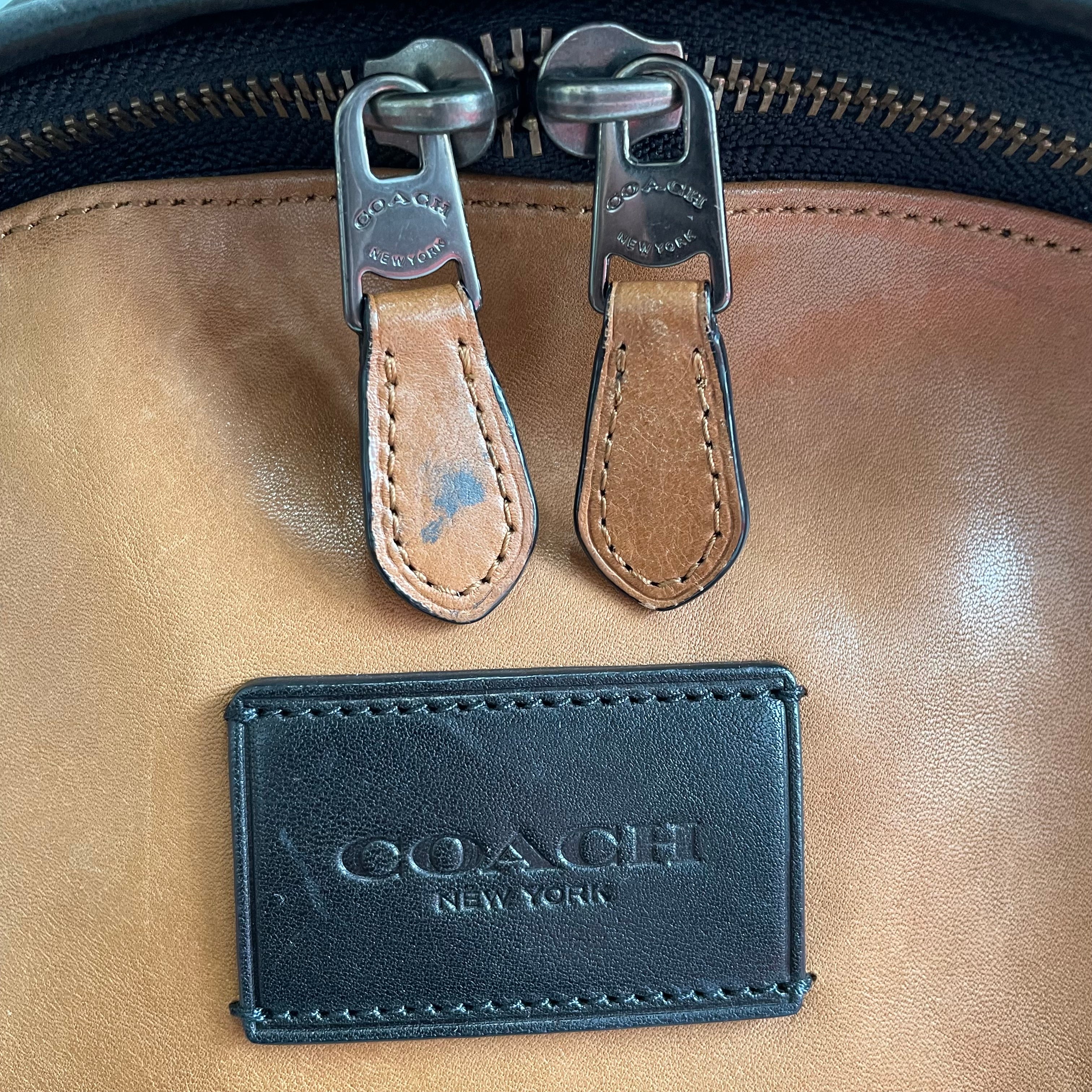 【送料無料】_ COACH_(コーチ)_スポーツカーフ _牛革リュックサック _72034_中古品