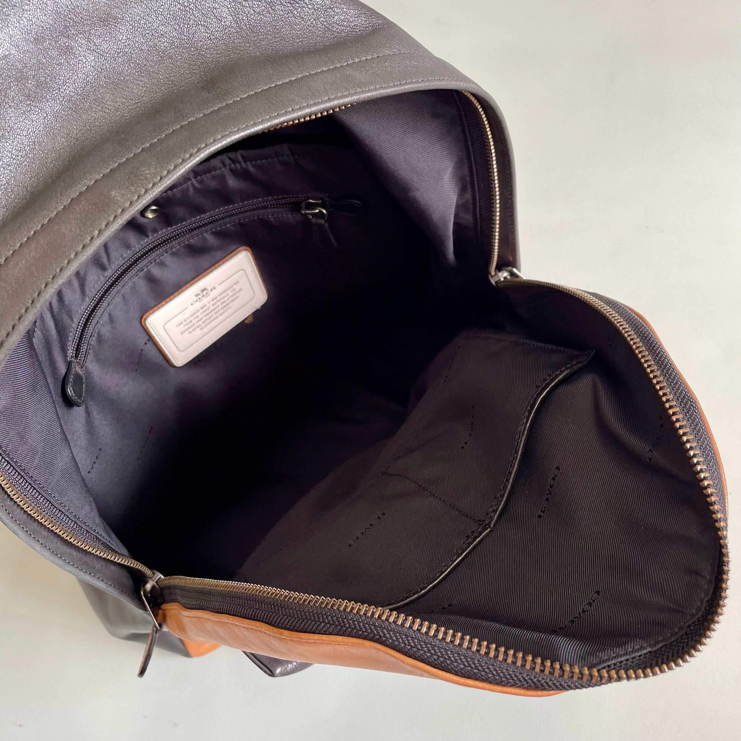 【送料無料】_ COACH_(コーチ)_スポーツカーフ _牛革リュックサック _72034_中古品