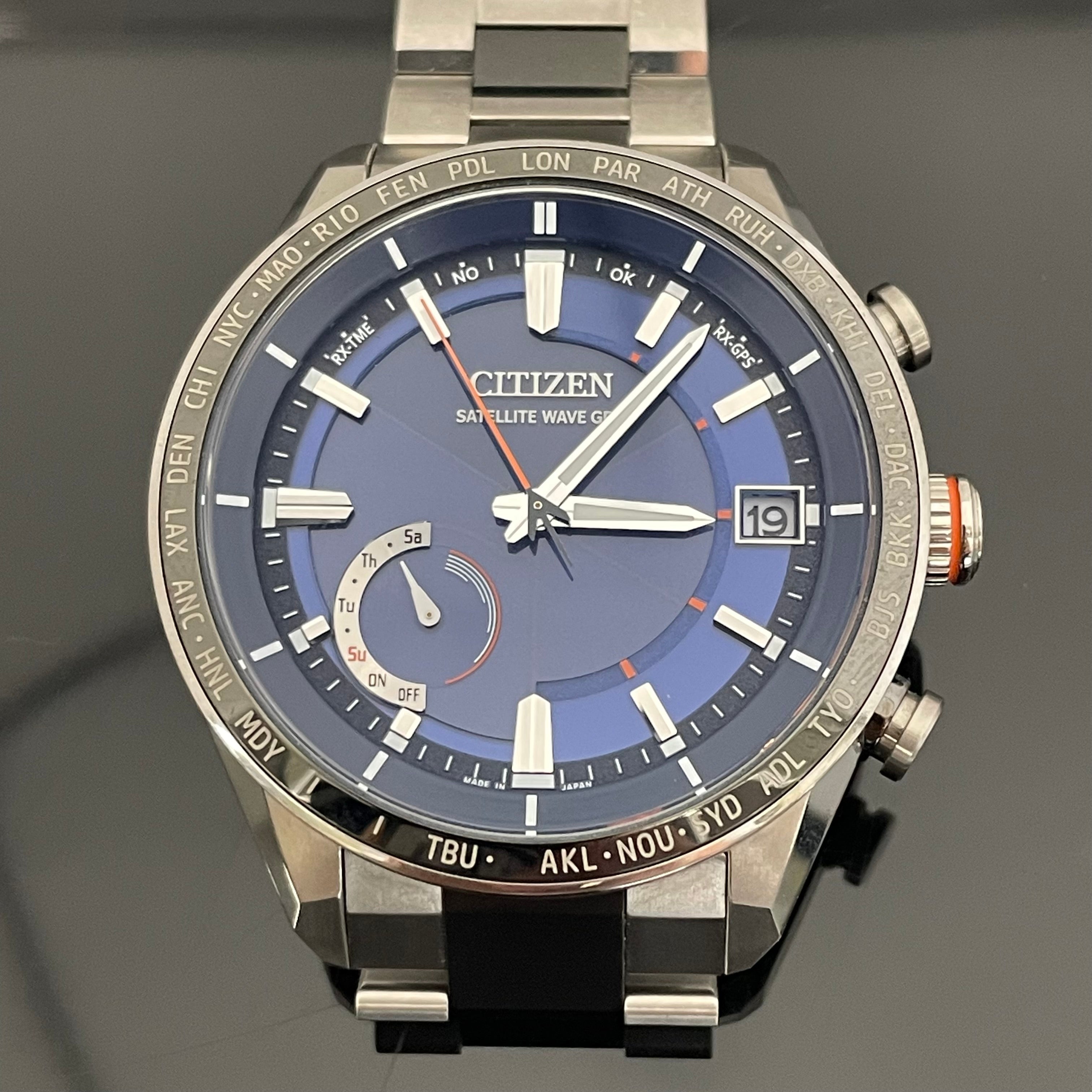 【送料無料】_ CITIZEN_(シチズン)ATTESA_エコ・ドライブGPS衛星電波時計_ ダイレクトフライト_ CC3085−51L _中古品