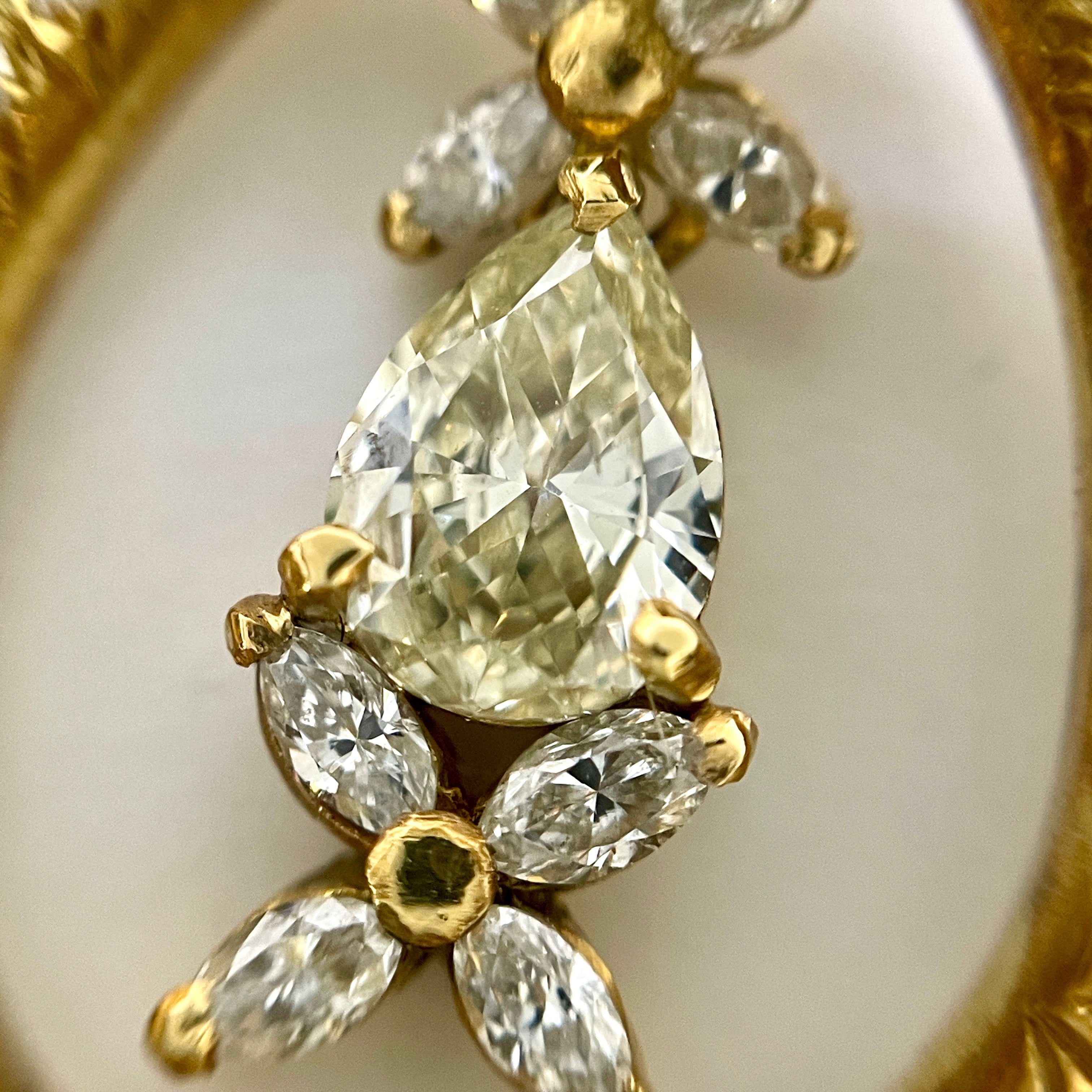 ノンブランド_K18 D0.503ct FD0.292ct FD2.03ct_ペンダントトップ 10.3g_中古品