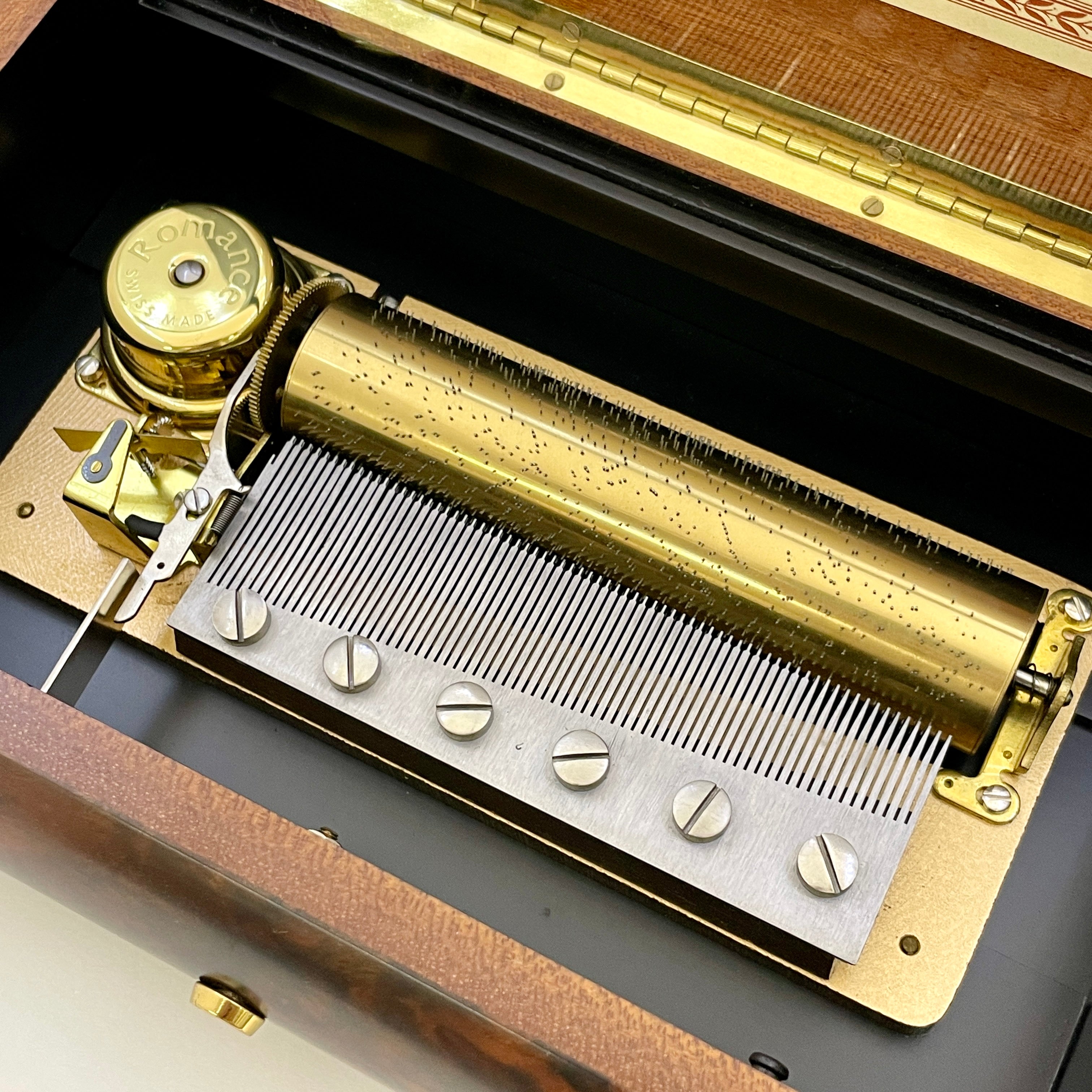 【送料無料】_REUGE_(リュージュ)72弁 オルゴール 3曲収録_ショパン 英雄ポロネーズ_別れの曲 幻想即興曲_中古品