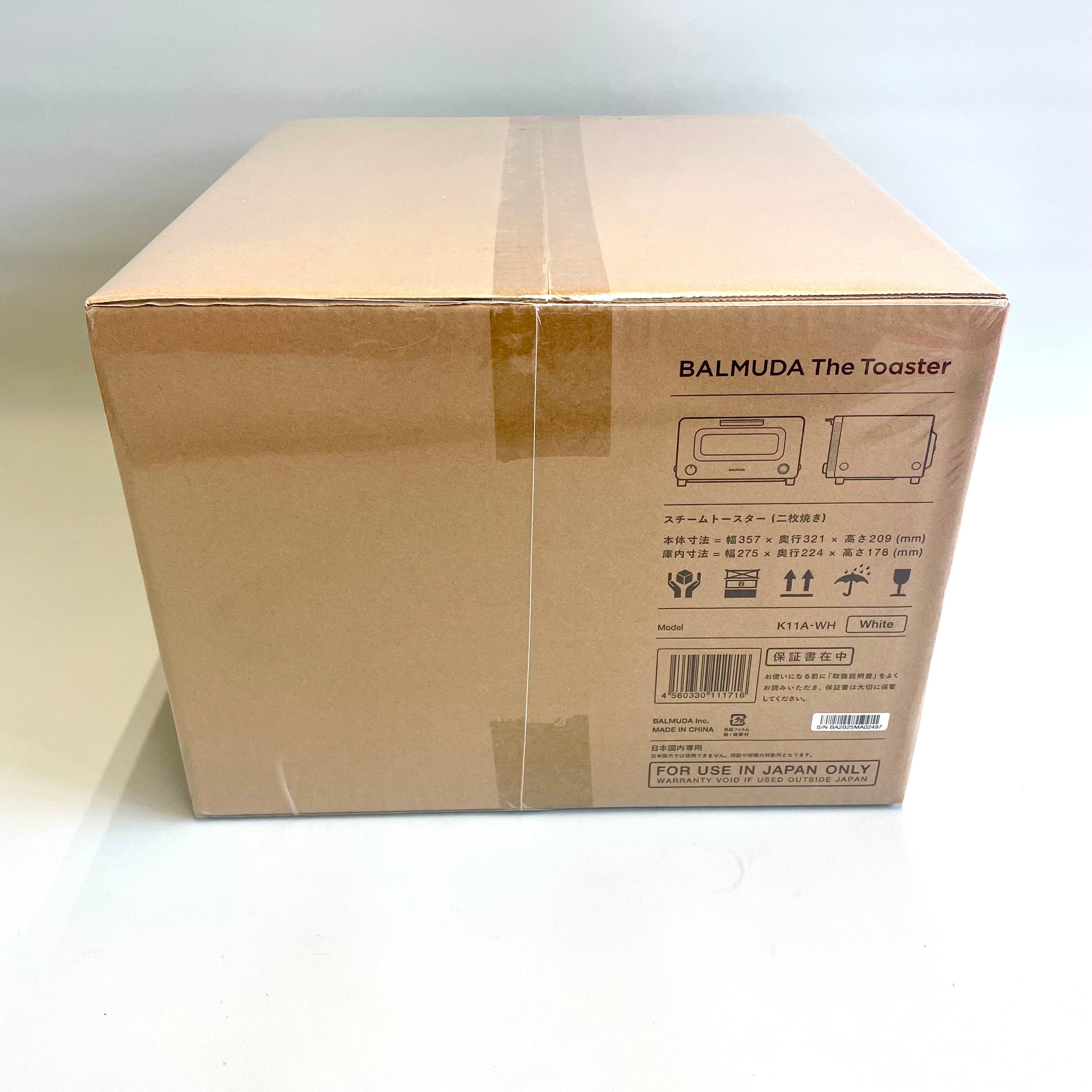 【送料無料】_ BALMUDA_(バルミューダ)_ザ・トースター 2枚焼き_K11A-WH(白)_新品
