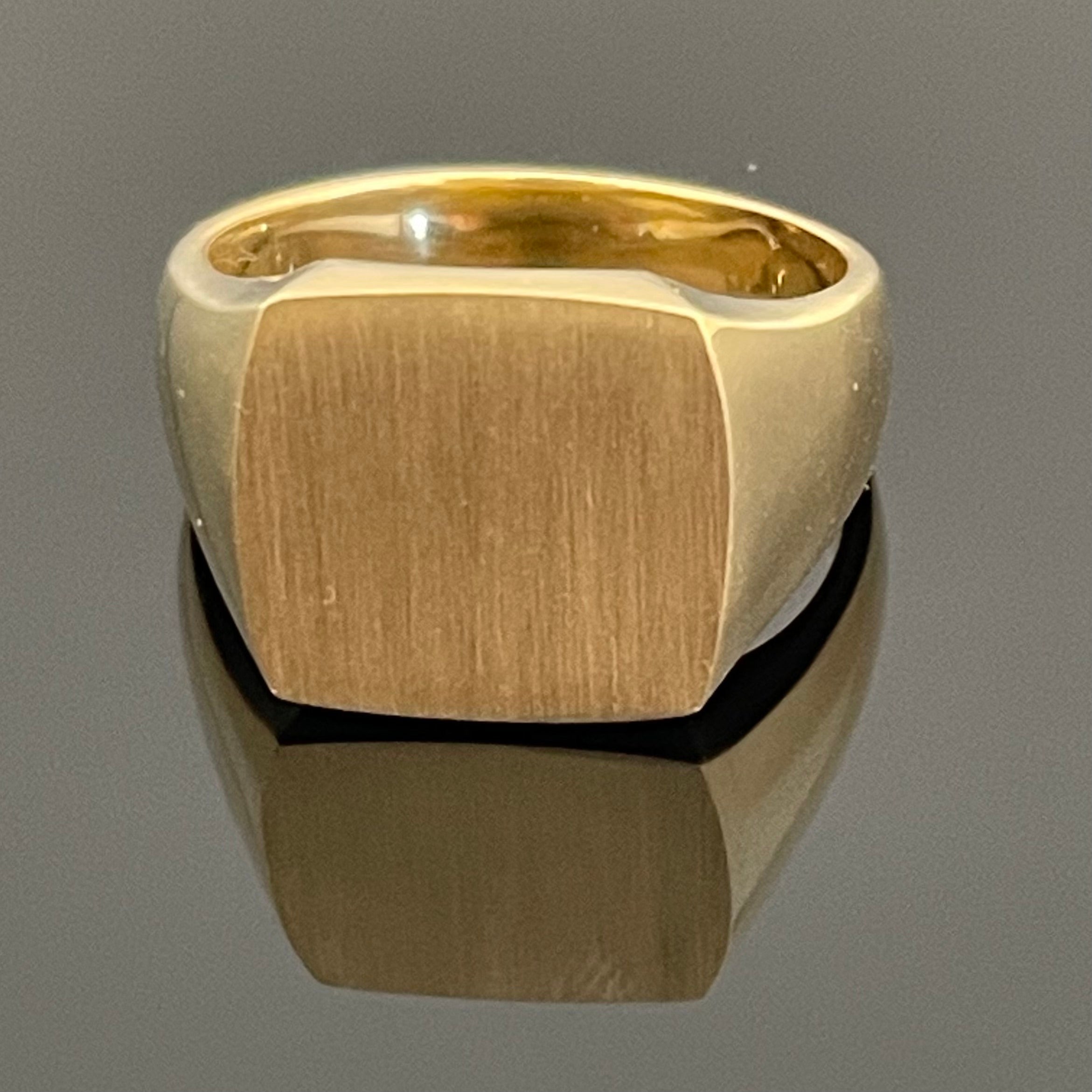 ノンブランド _K18印台リング _14.3g/#16号_ 中古品