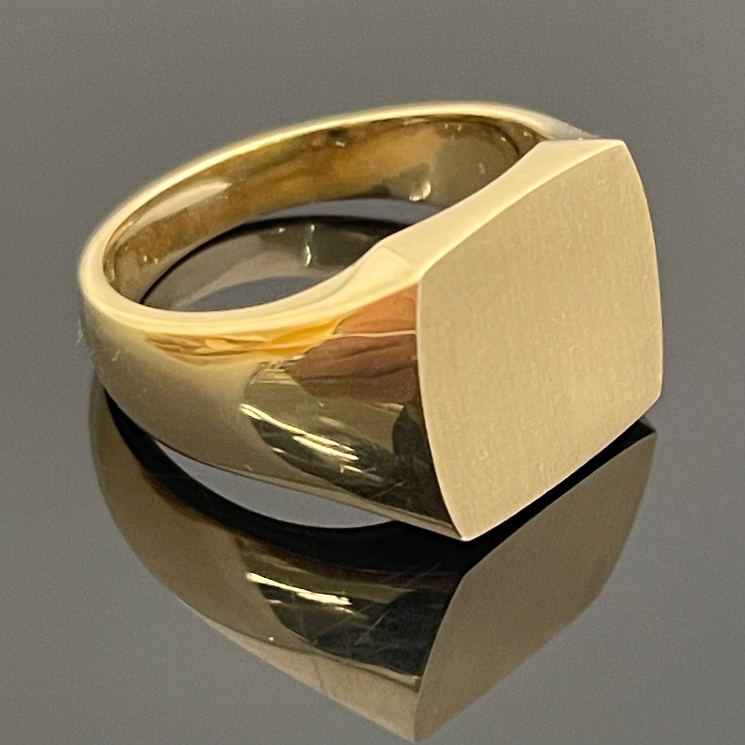 ノンブランド _K18印台リング _14.3g/#16号_ 中古品