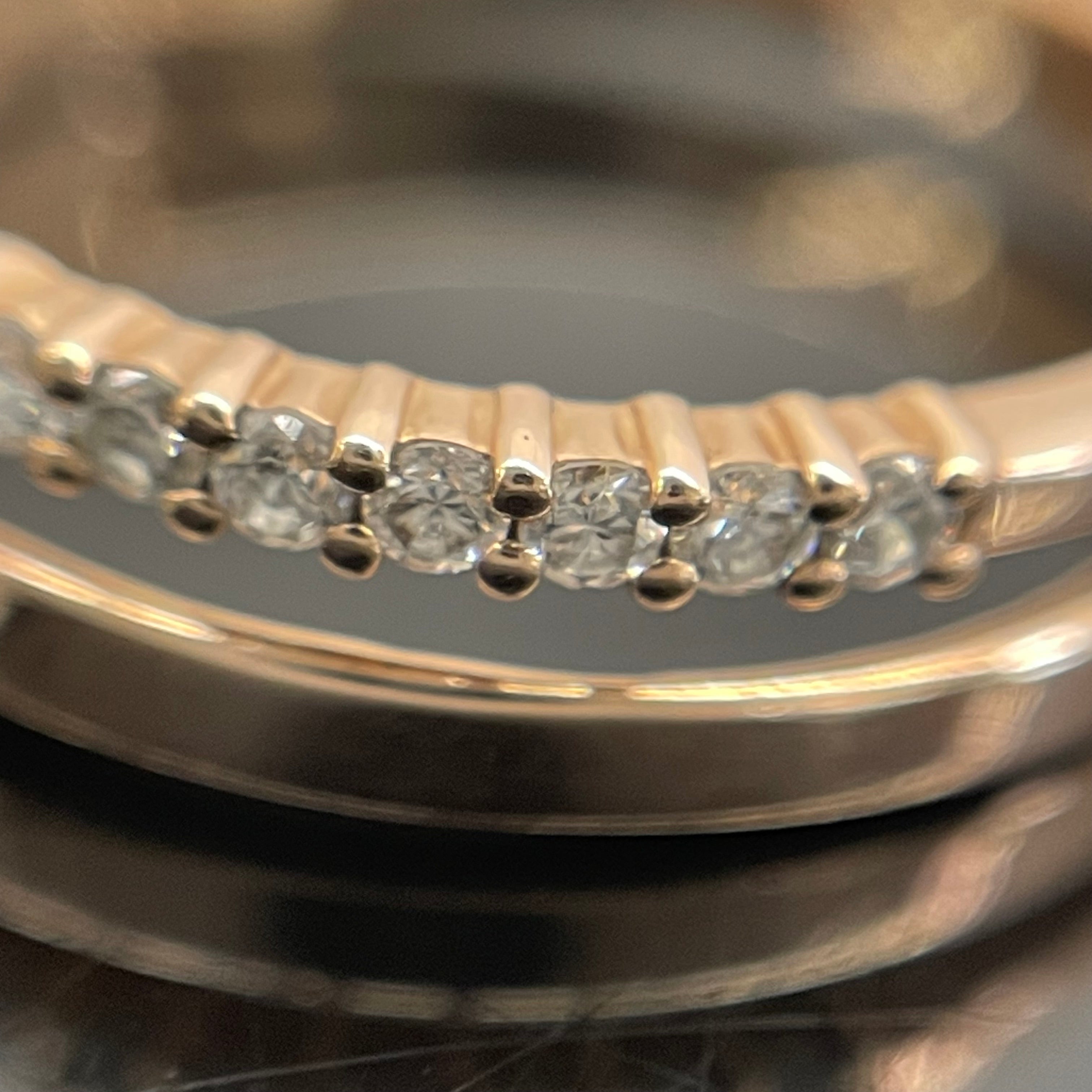 ノンブランド _K18RGダイヤモンドリング_FD0.16ct/2.9g/#13号_ 中古品