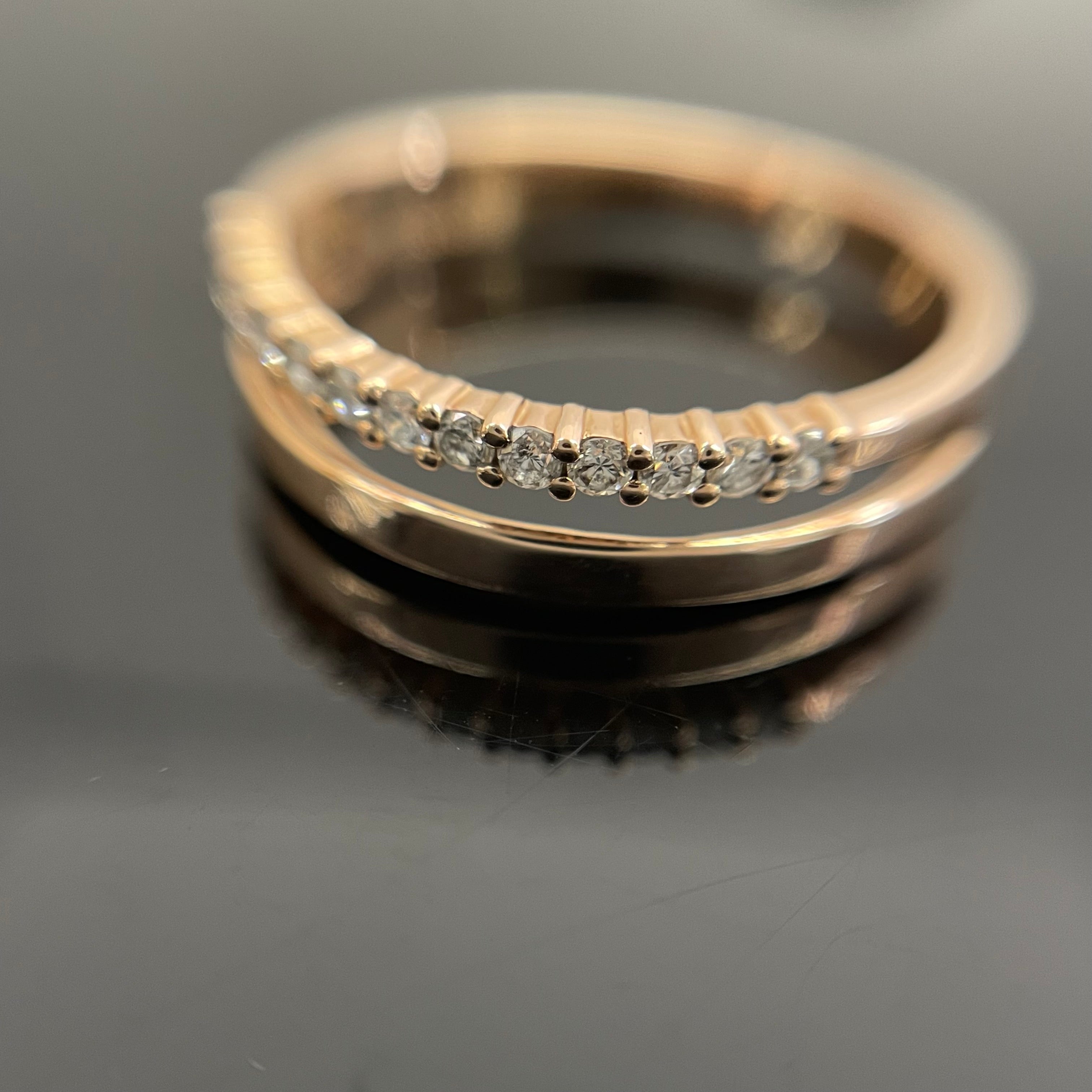 ノンブランド _K18RGダイヤモンドリング_FD0.16ct/2.9g/#13号_ 中古品