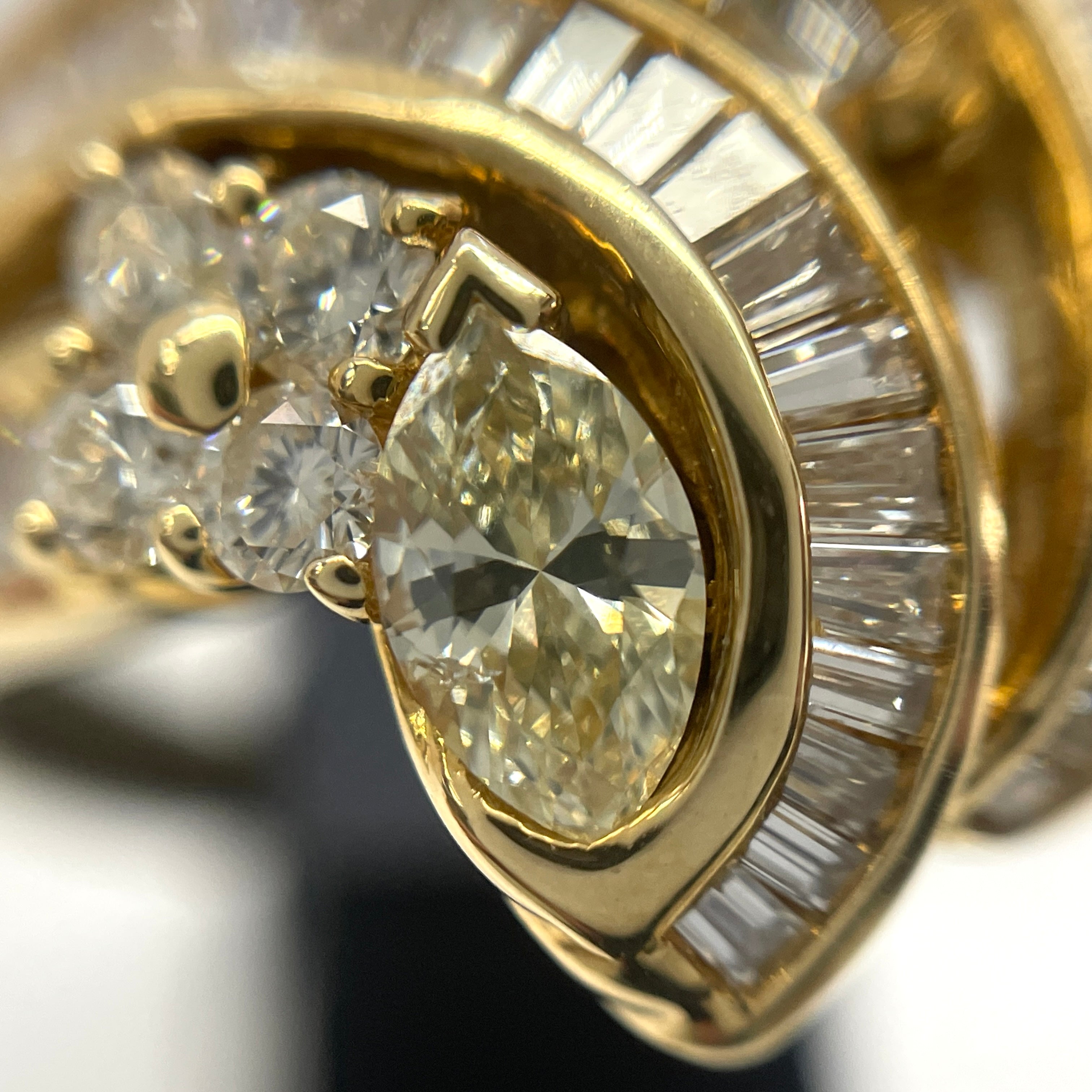 【送料無料】_ノンブランド_K18_マーキスD FD 総1.65ct_10.3g リング(指輪)_中古品