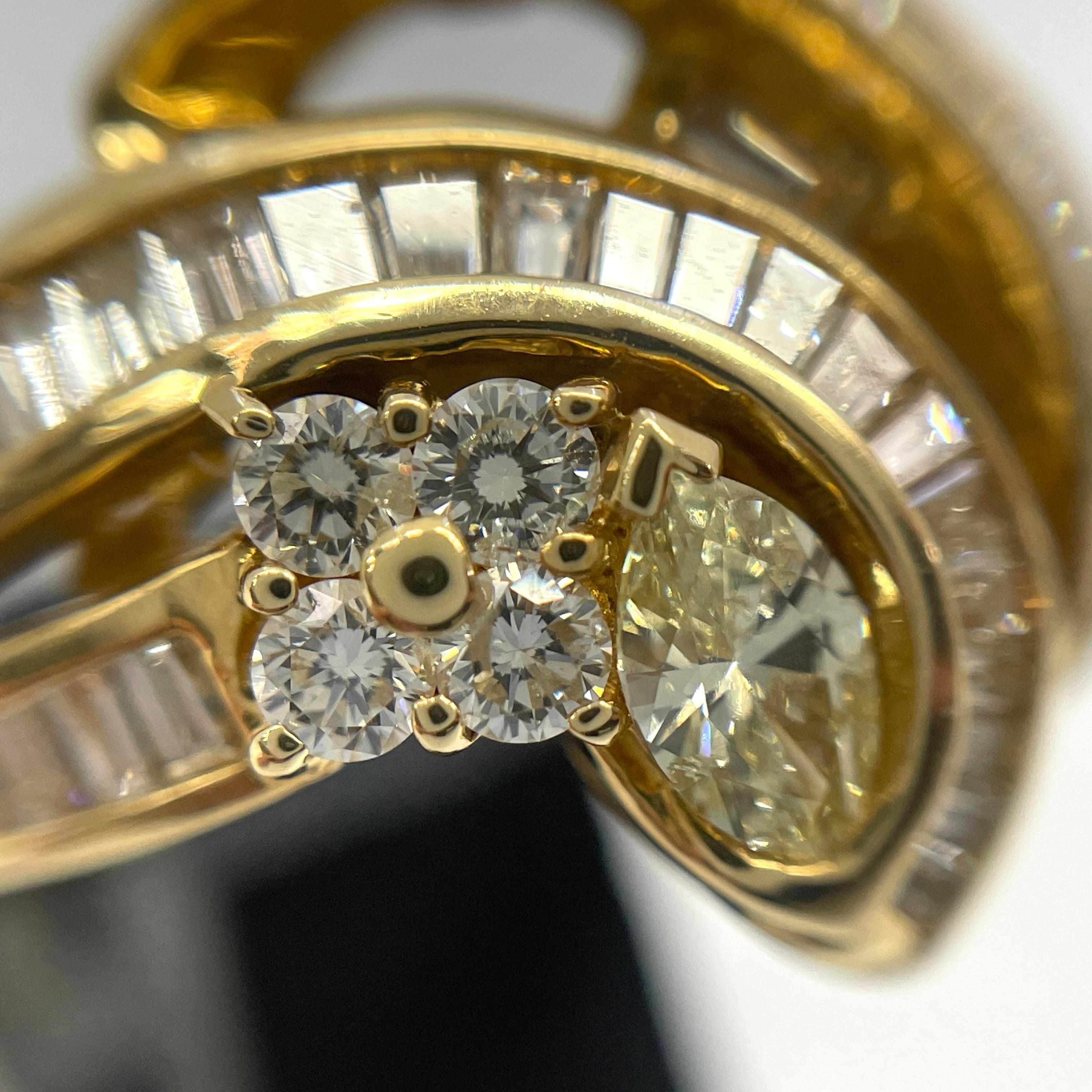 【送料無料】_ノンブランド_K18_マーキスD FD 総1.65ct_10.3g リング(指輪)_中古品