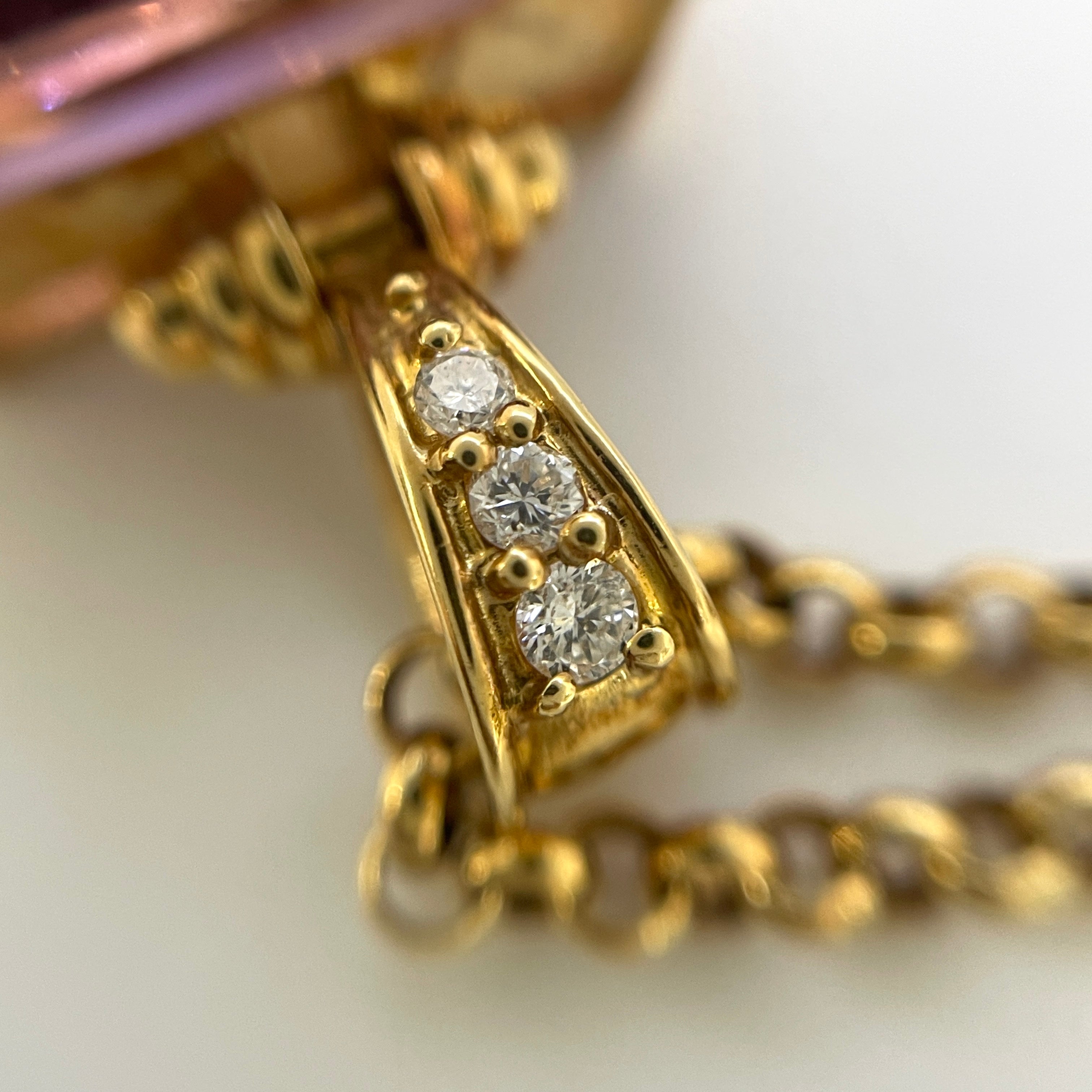 【送料無料】_ノンブランド_K18 アメトリン30.62ct FD0.25ct_17.7g 50cm ネックレス_中古品