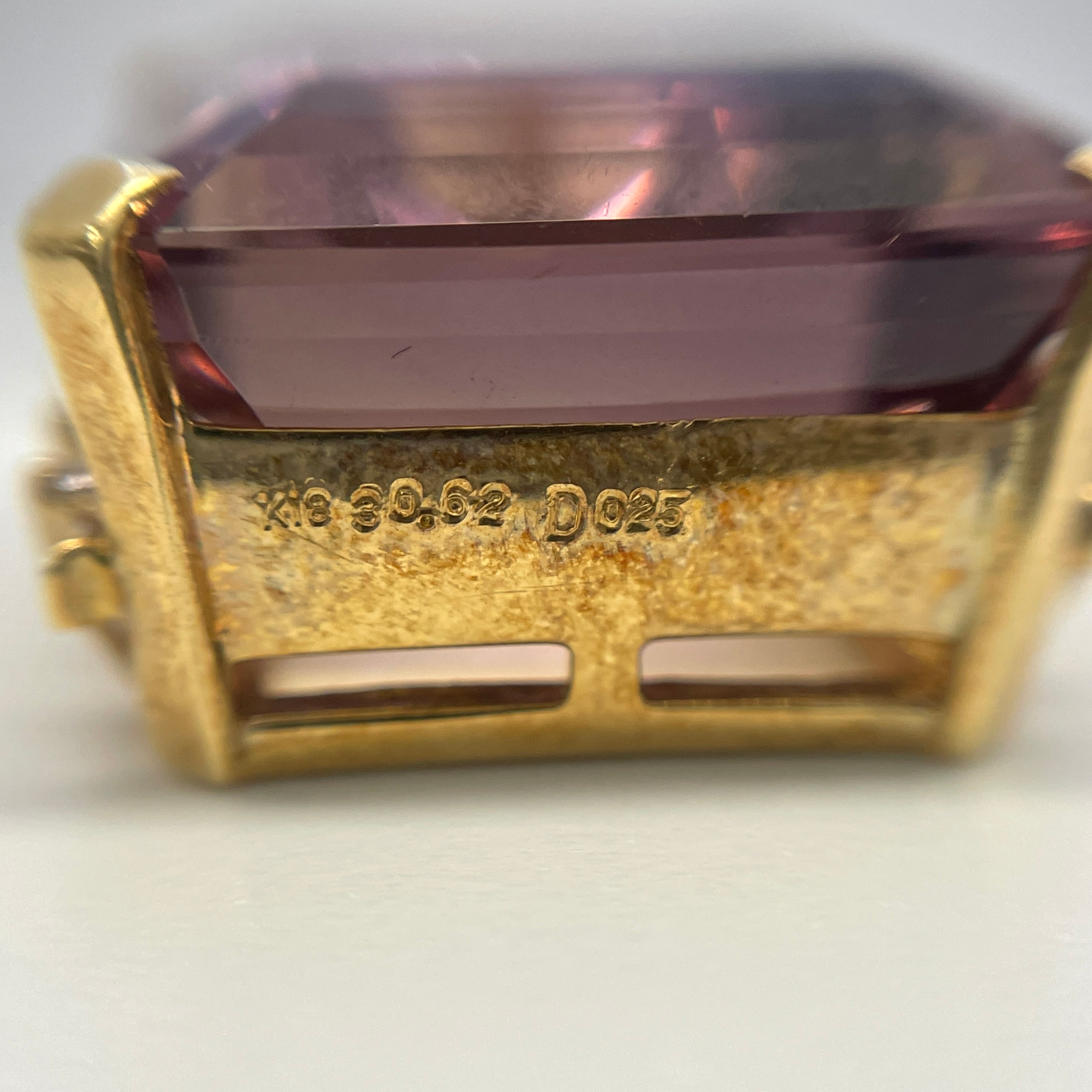 【送料無料】_ノンブランド_K18 アメトリン30.62ct FD0.25ct_17.7g 50cm ネックレス_中古品