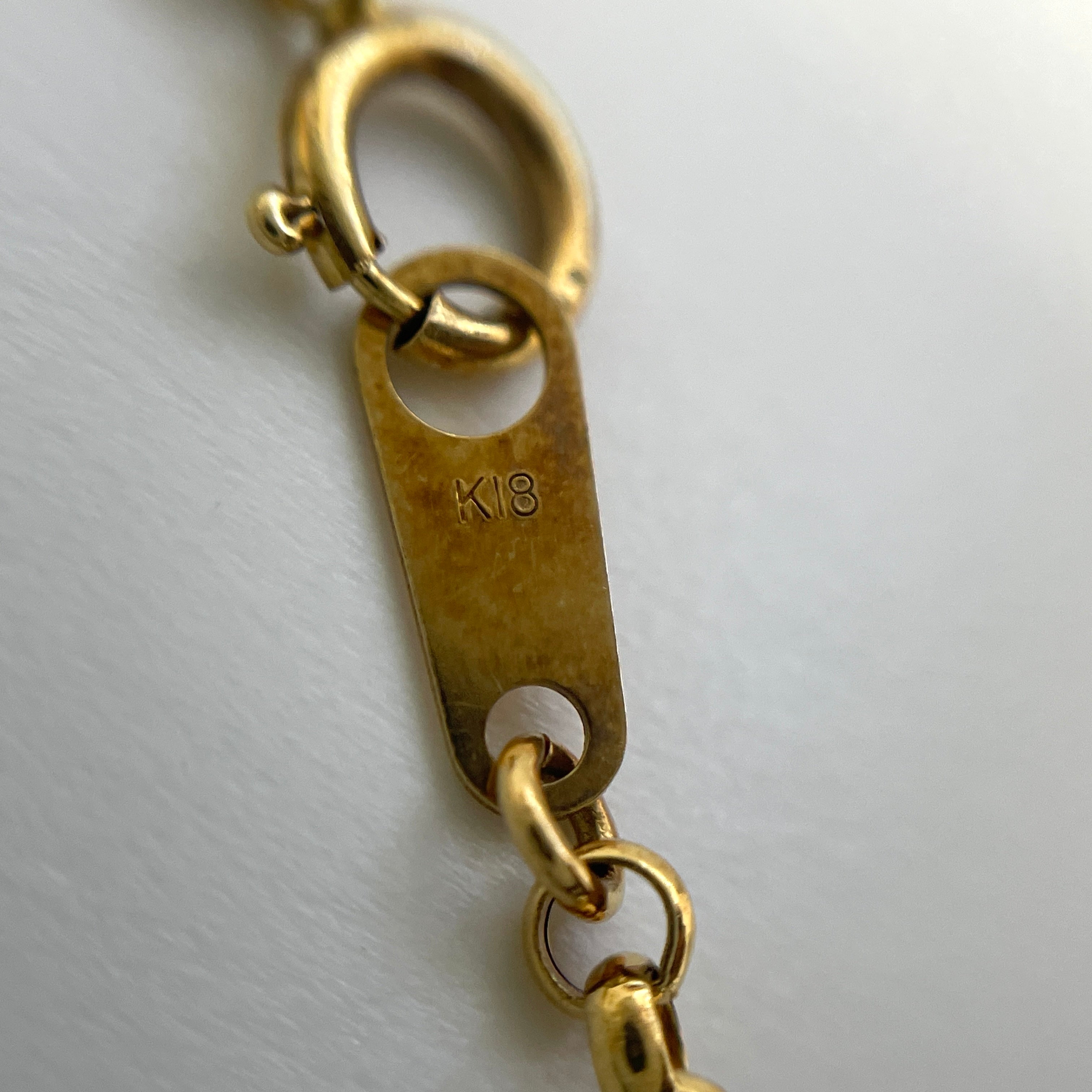 【送料無料】_ノンブランド_K18 アメトリン30.62ct FD0.25ct_17.7g 50cm ネックレス_中古品