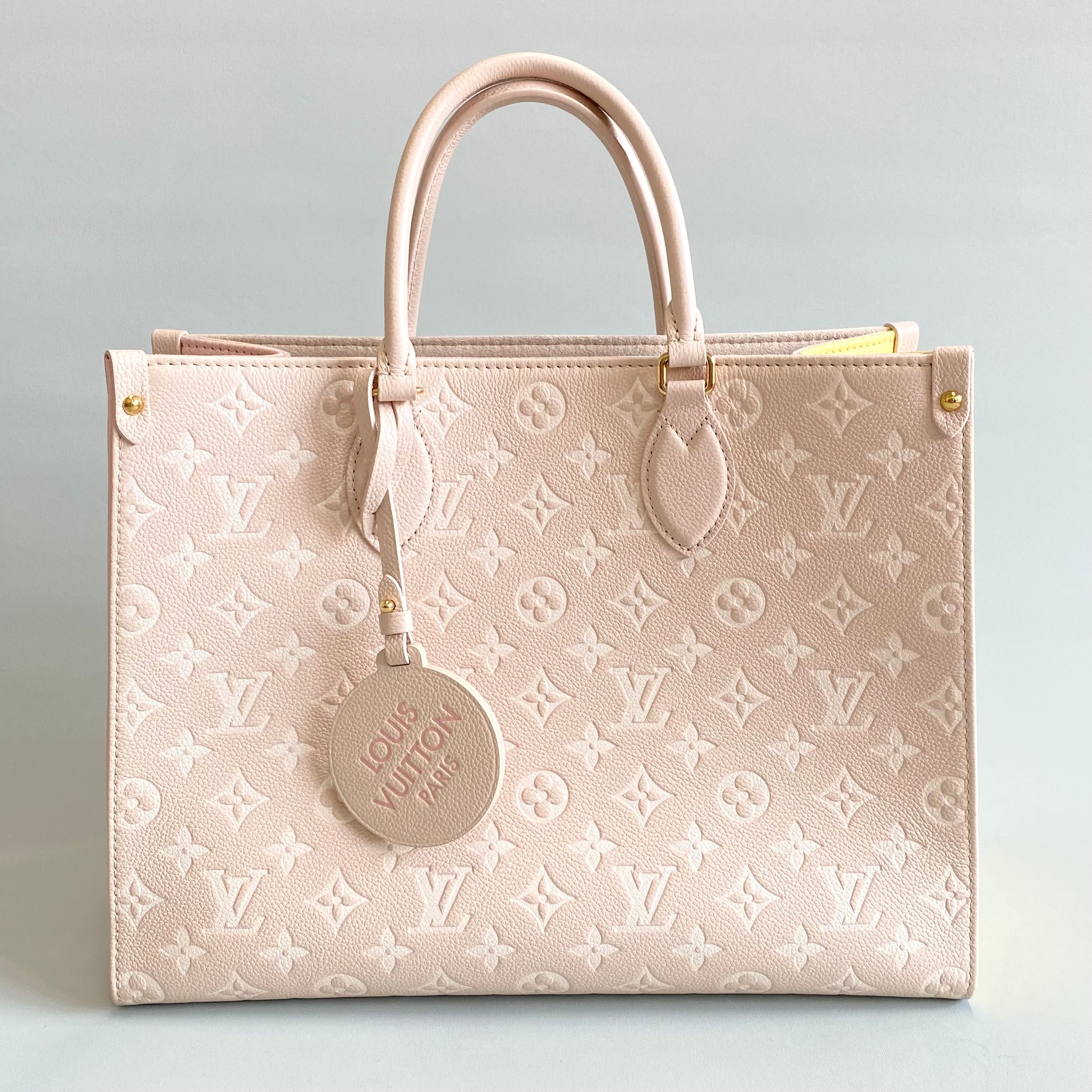 LOUIS VUITTON_(ルイヴィトン)_モノグラムアンプラント_オンザゴーMM_ベージュ/ピンク/イエロー_M46128_中古品