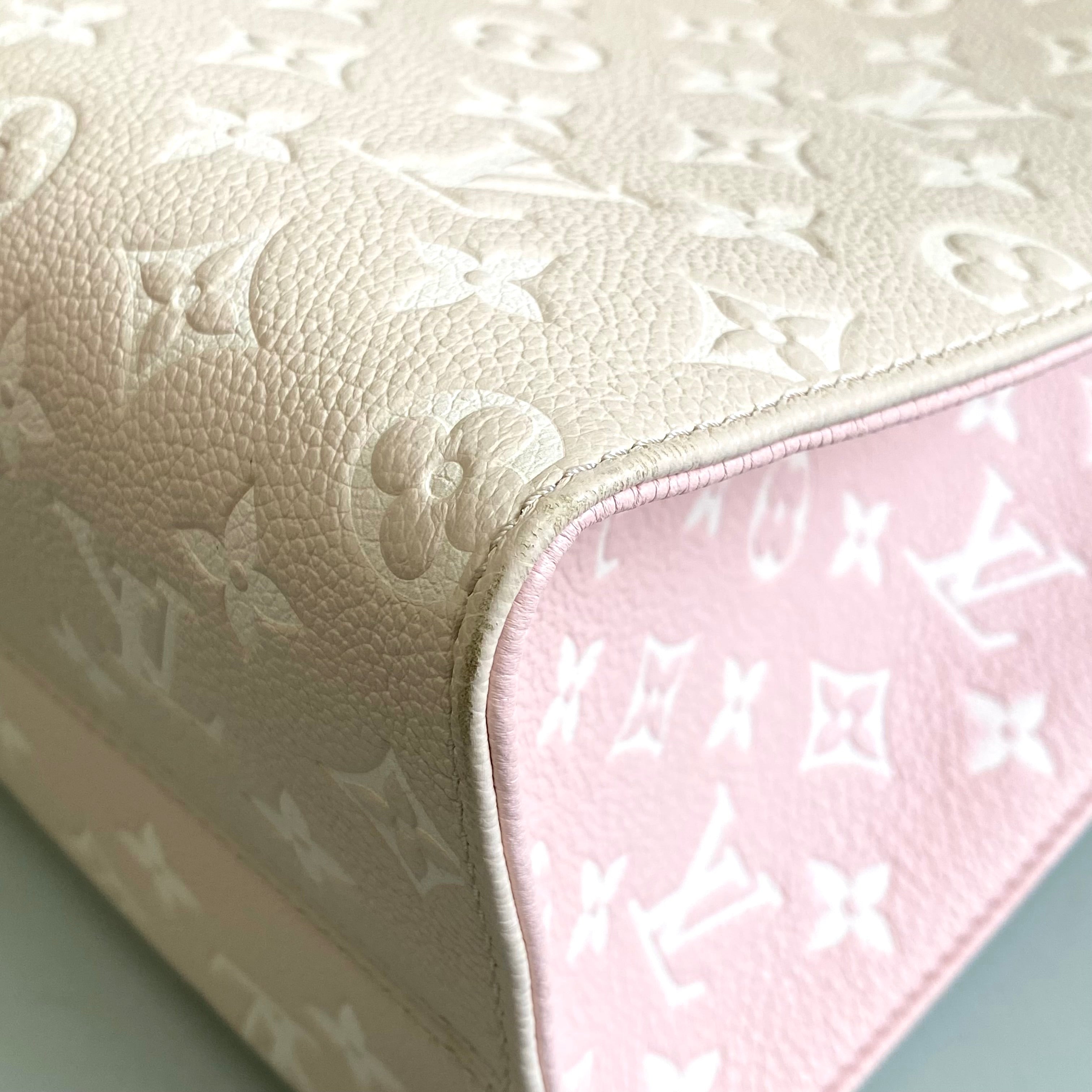 LOUIS VUITTON_(ルイヴィトン)_モノグラムアンプラント_オンザゴーMM_ベージュ/ピンク/イエロー_M46128_中古品